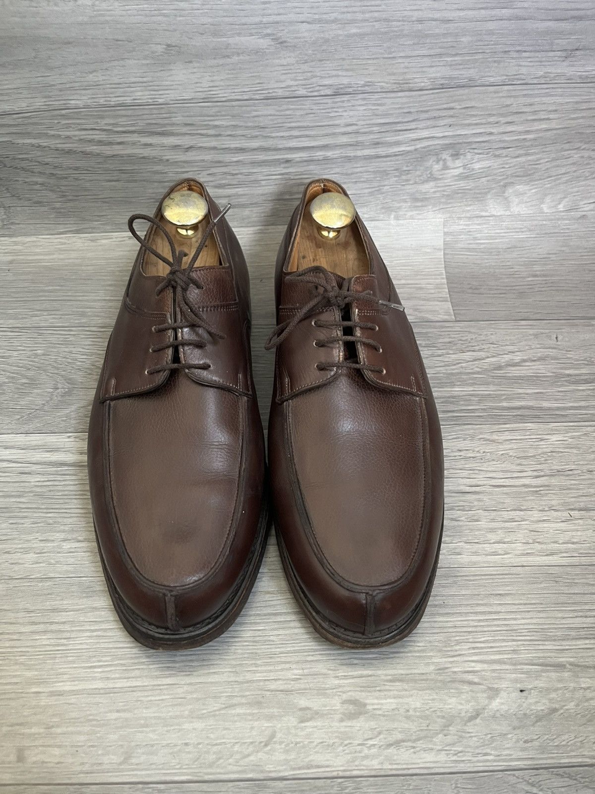 John Lobb John lobb brown pebble grain derby leather shoes Size US 9.5 / EU 42-43 - 2 Thumbnail