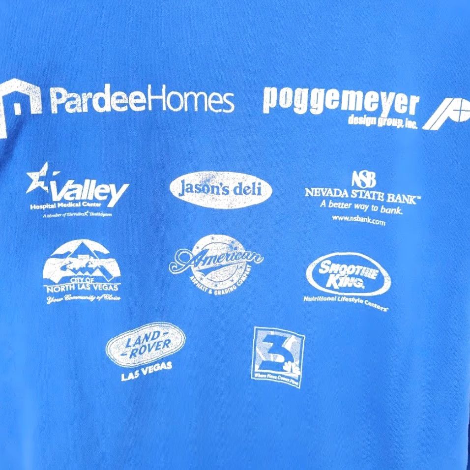 Gildan VINTAGE Gildan T-Shirt Mens XL Blue Graphic Tee Run Running Marathon 10K North Las Vegas Race Size US XL / EU 56 / 4 - 5 Thumbnail