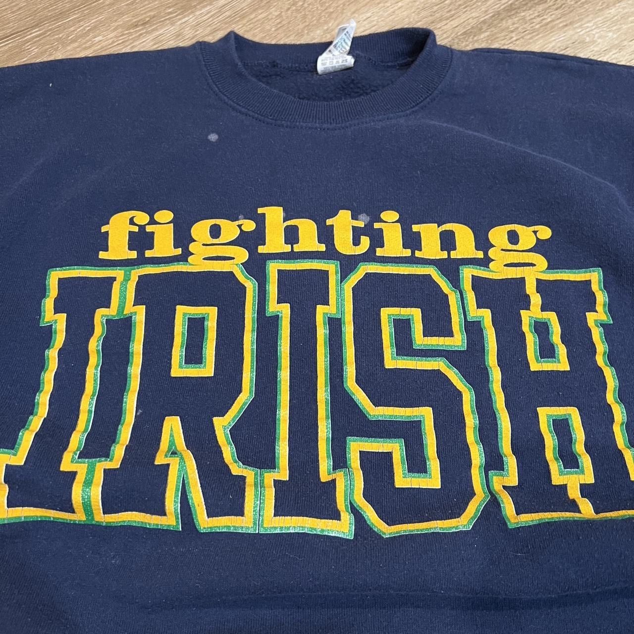 NCAA × Vintage Vintage 90s Notre Dame University Sweatshirt Size US XL / EU 56 / 4 - 3 Thumbnail