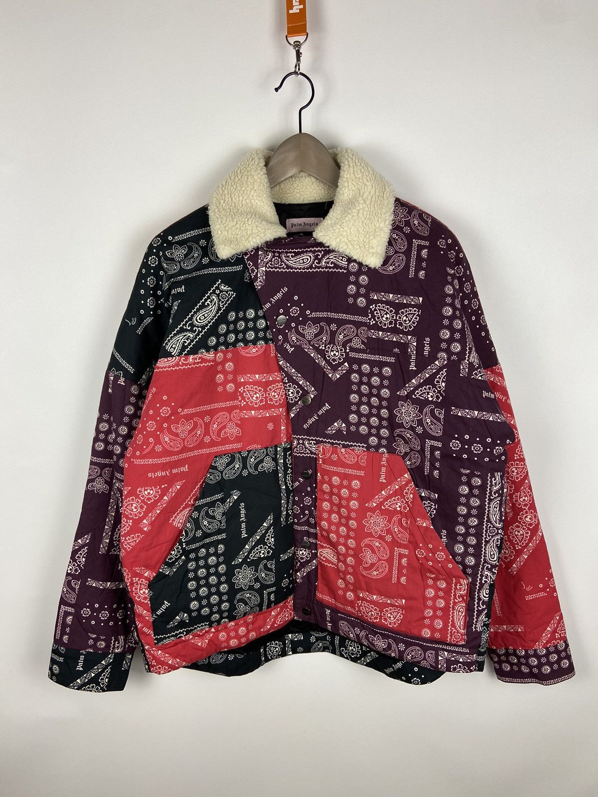 Palm Angels PALM ANGELS BUTTON UP BANDANA SHERPA BOMBER JACKET RARE Sz46 Size US S / EU 44-46 / 1 - 1 Thumbnail