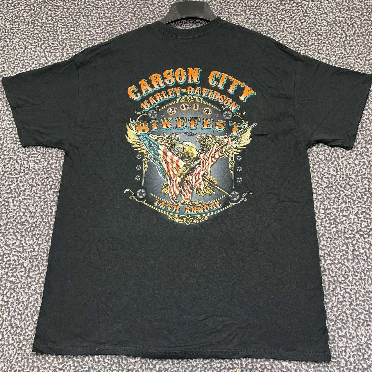 Gildan Vintage Harley Davidson Bike Fest Shirt Men XL Short Sleeve Size US XL / EU 56 / 4 - 1 Thumbnail