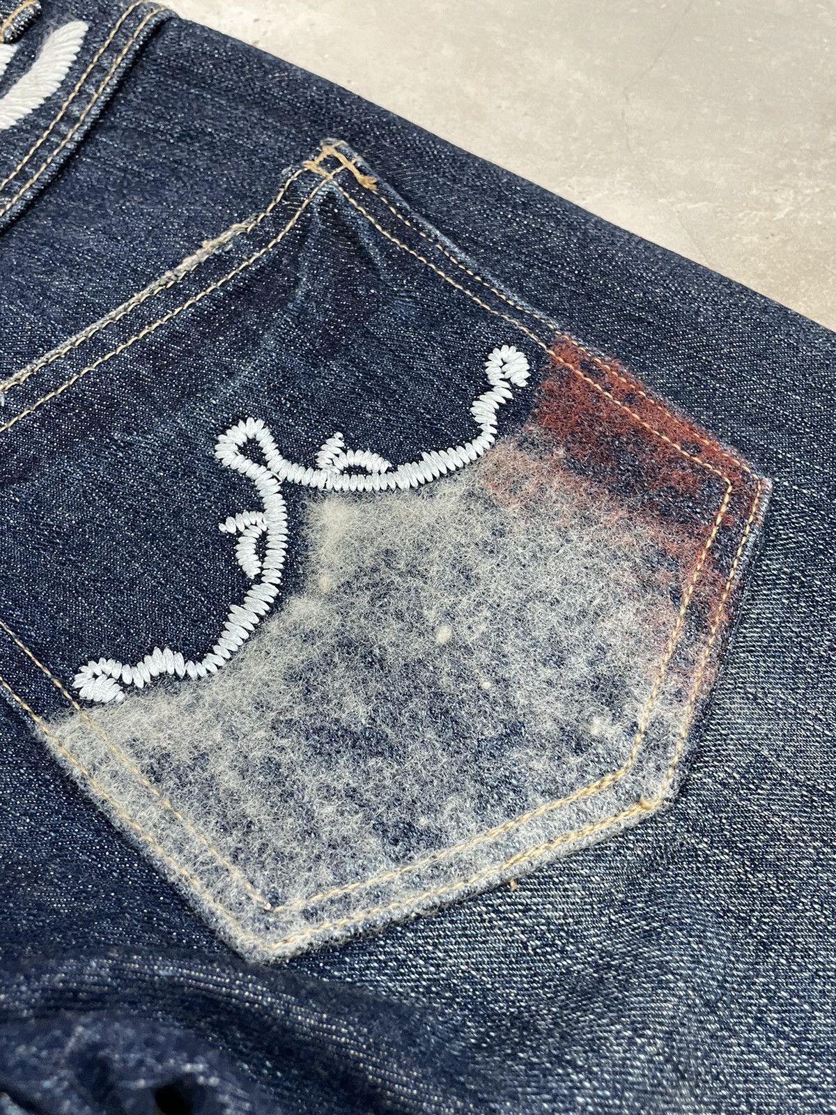 Frankie Shop Floral Motive Embroidery Flare Mud Indigo Denim Size US 28 / EU 44 - 18 Thumbnail