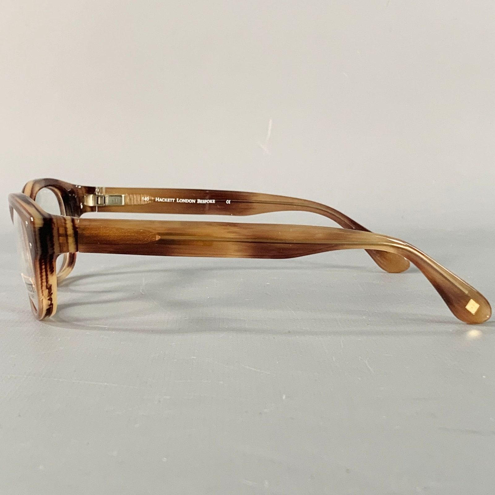 Hackett HACKETT LONDON Brown Tortoiseshell Acetate Eyewear Frames Size ONE SIZE - 4 Thumbnail