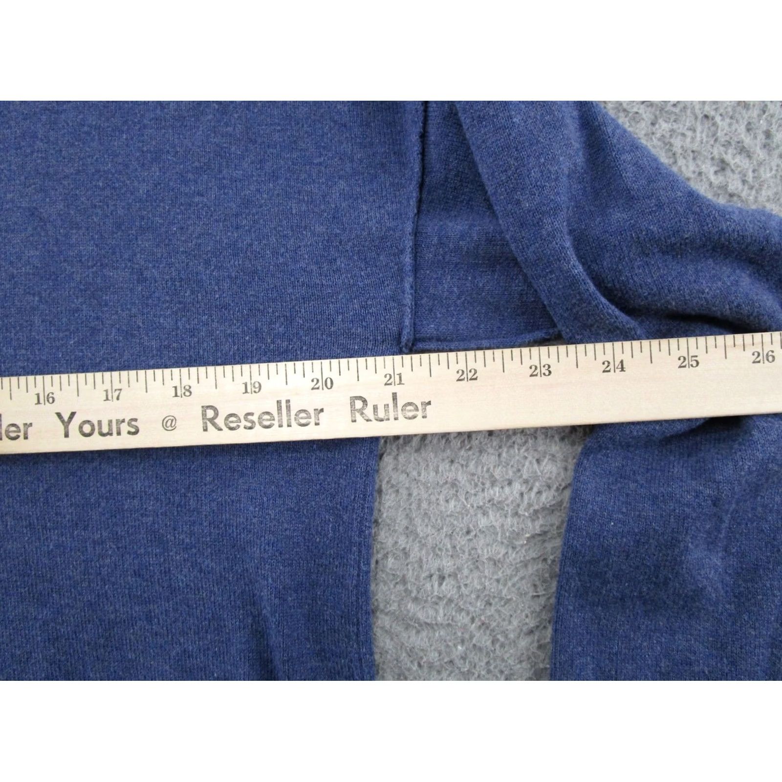 Vintage Marble Blue Knit Pullover V Neck Sweater Hoodie Womens Size S Golf Cotton Size S / US 4 / IT 40 - 5 Thumbnail