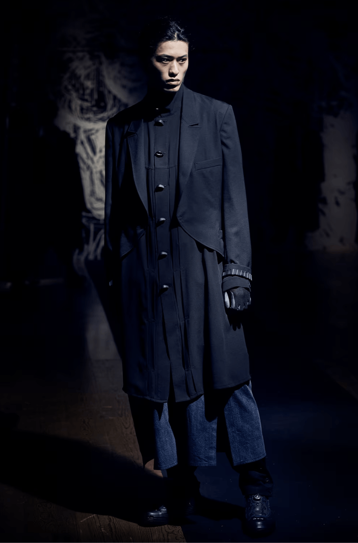 Yohji Yamamoto Yohji Yamamoto Pour Homme - Double Front end round curve JKT Size US M / EU 48-50 / 2 - 8 Thumbnail