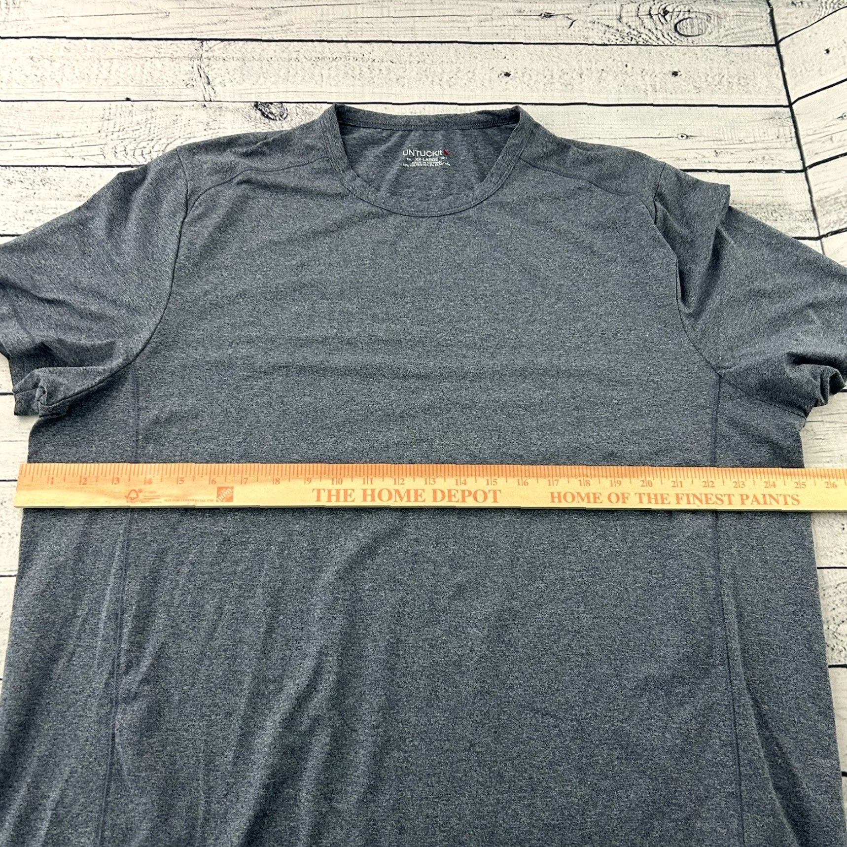 UNTUCKit UNTUCKit T-Shirt Men XXL Blue Short Sleeve Clarendon Blank Untuckit Size US XXL / EU 58 / 5 - 4 Thumbnail