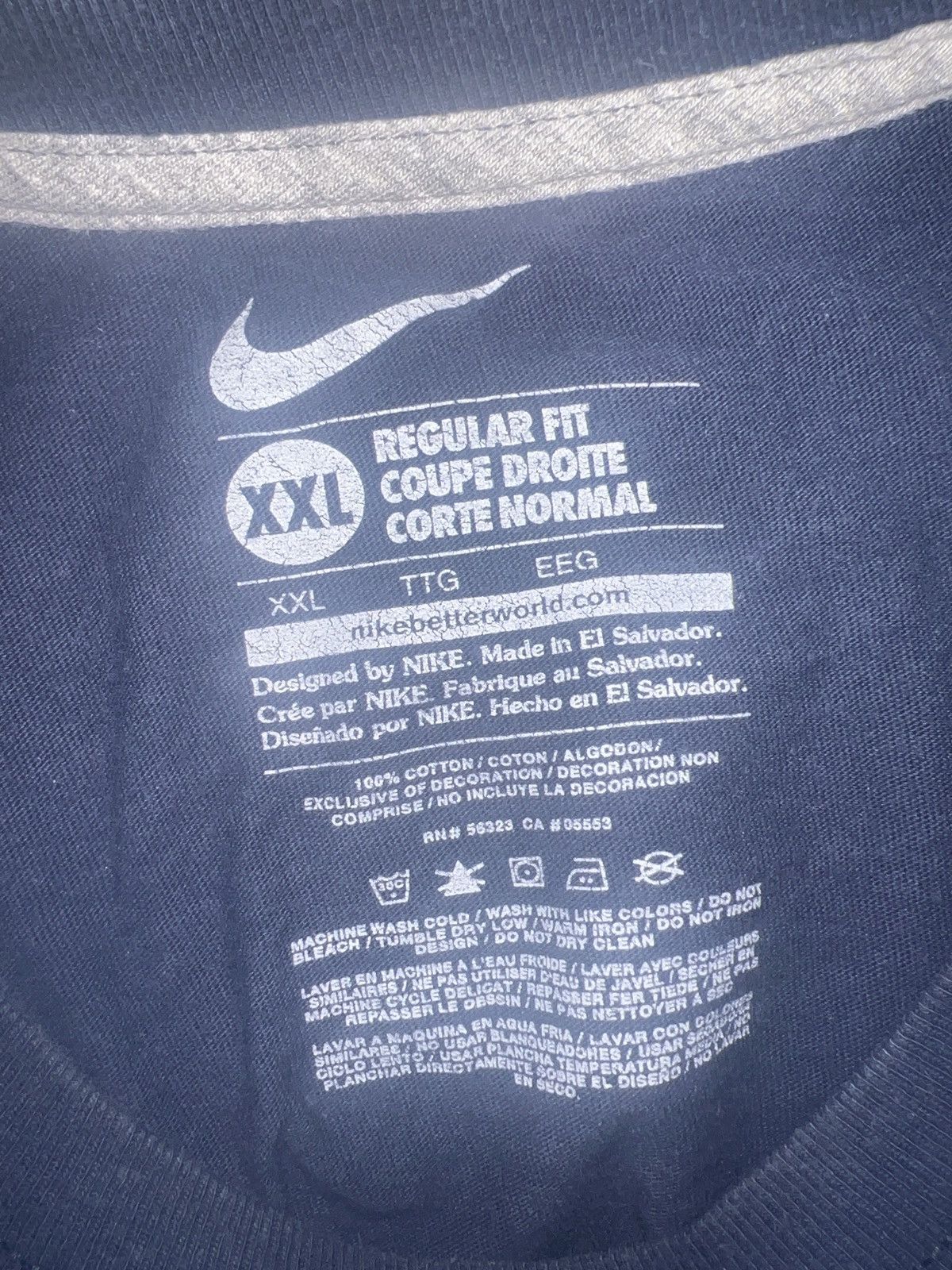 Nike Nike Regular Fit Tee Size US XXL / EU 58 / 5 - 5 Thumbnail