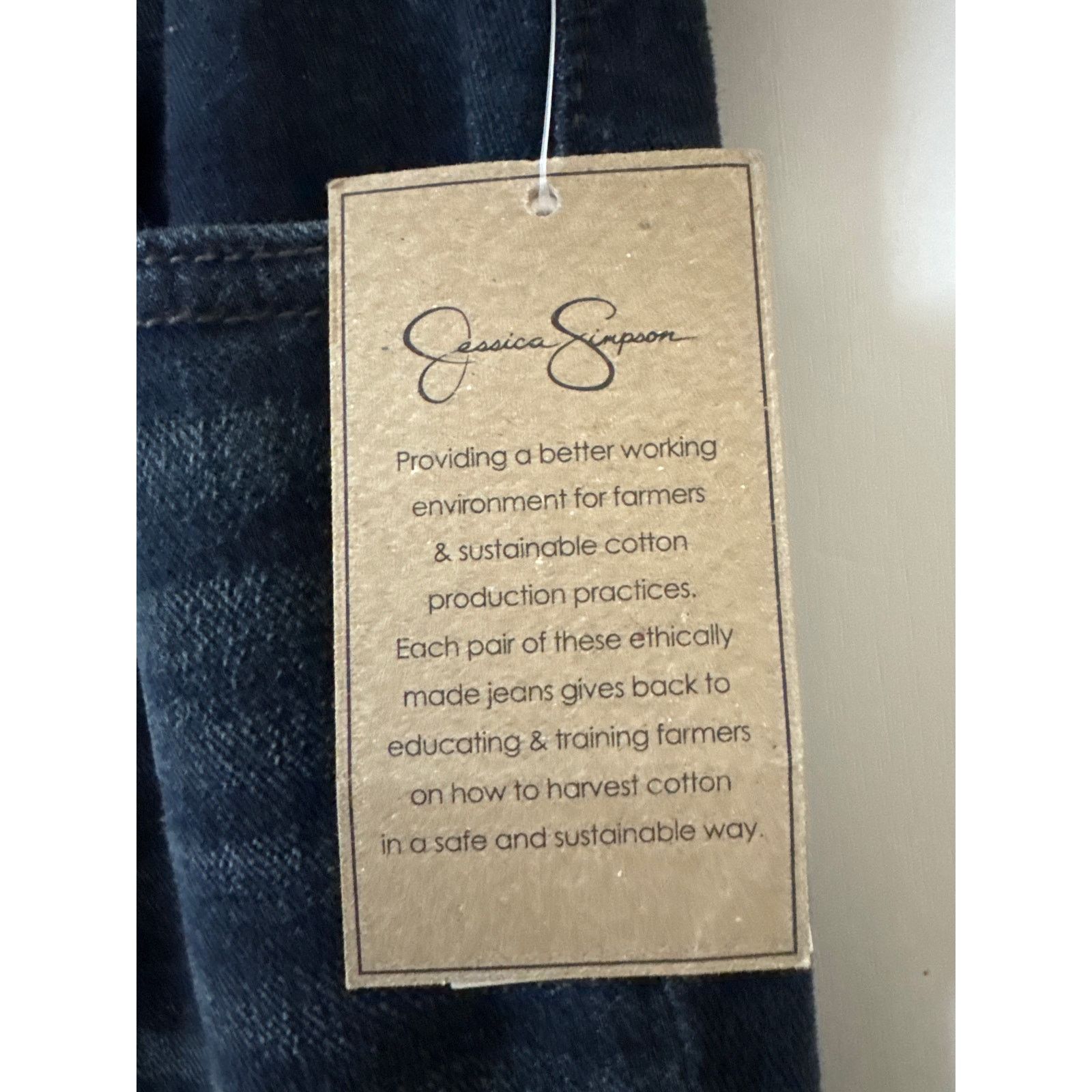 Jessica Simpson NWT Jessica Simpson Lived In Vintage Sz 30 Wide Leg Trousers Size 30" / US 8 / IT 44 - 5 Thumbnail