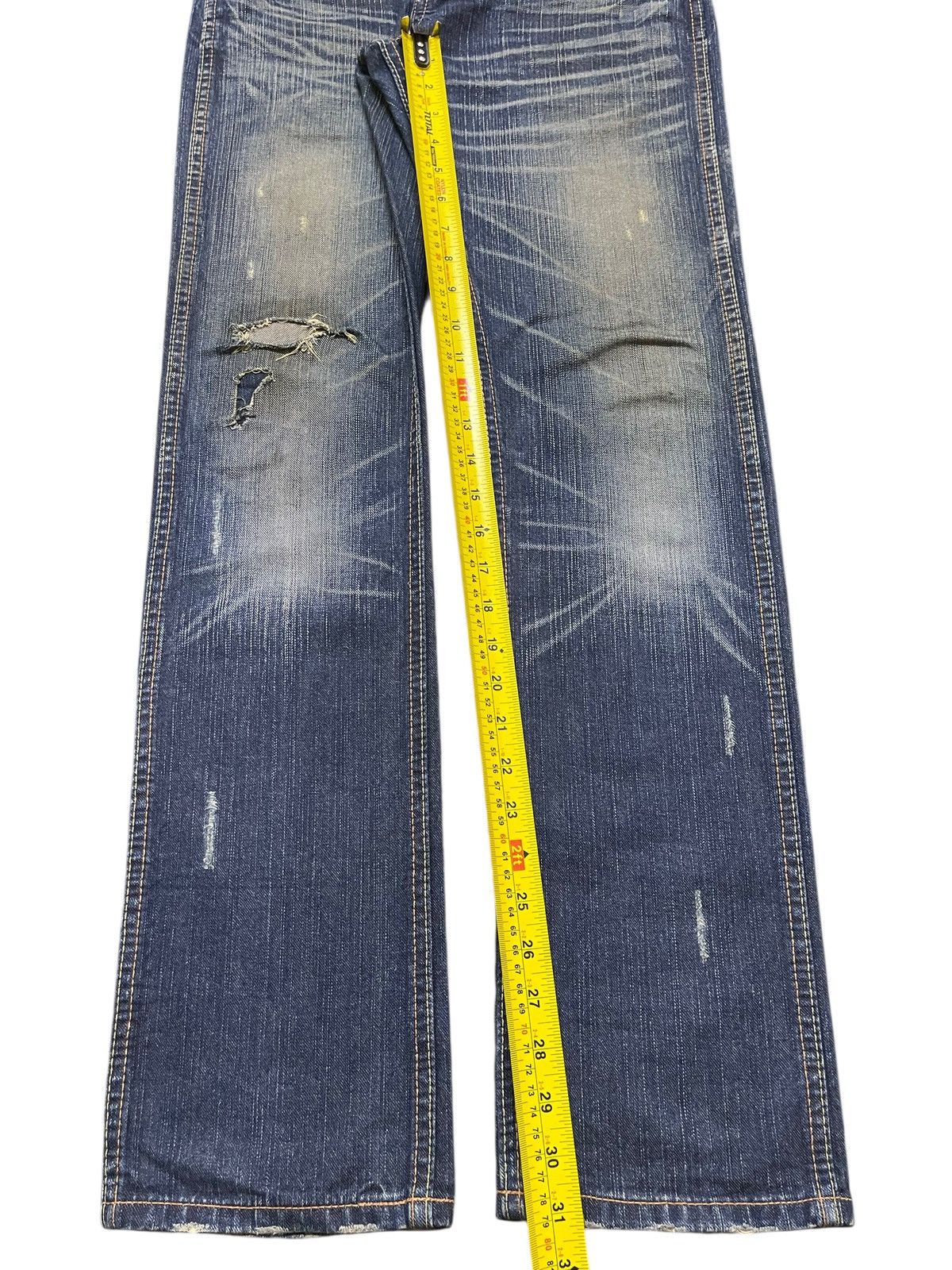 If Six Was Nine Vintange Liberto Mud Wash Faded Clawmark Distress Style Jean Size US 30 / EU 46 - 13 Thumbnail