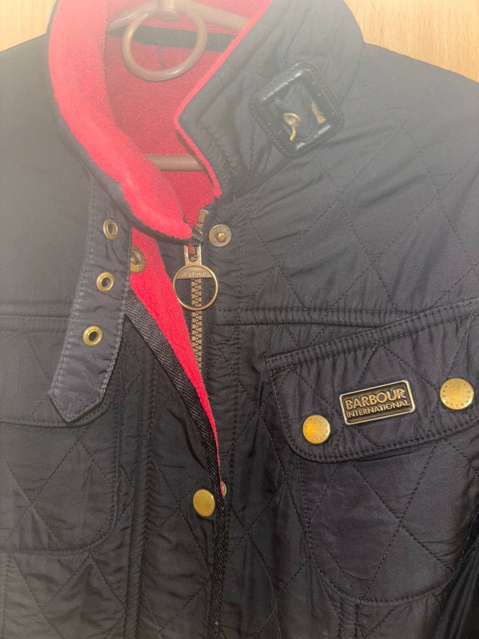 Barbour Barbour International Quilted Belted Jacket Black/Red Size M / US 6-8 / IT 42-44 - 19 Thumbnail