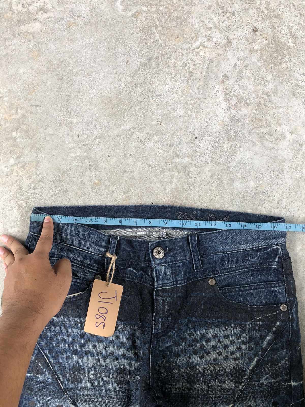 If Six Was Nine Flared Jeans Urban Craft Distressed Jeanss Size US 33 - 21 Thumbnail