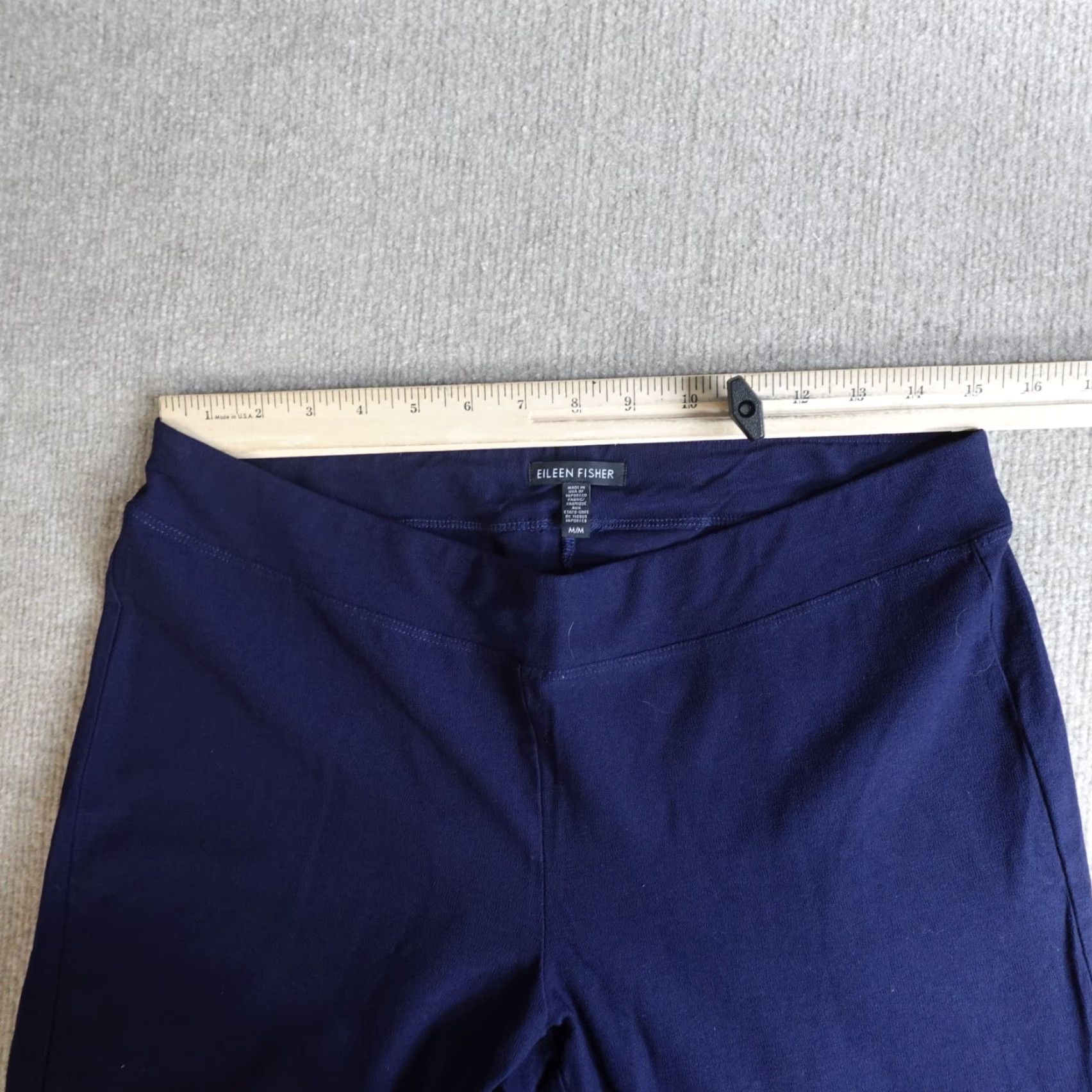 Eileen Fisher Eileen Fisher Pants Medium Blue Solid Ponte Career Womens Size 32" / US 10 / IT 46 - 5 Thumbnail