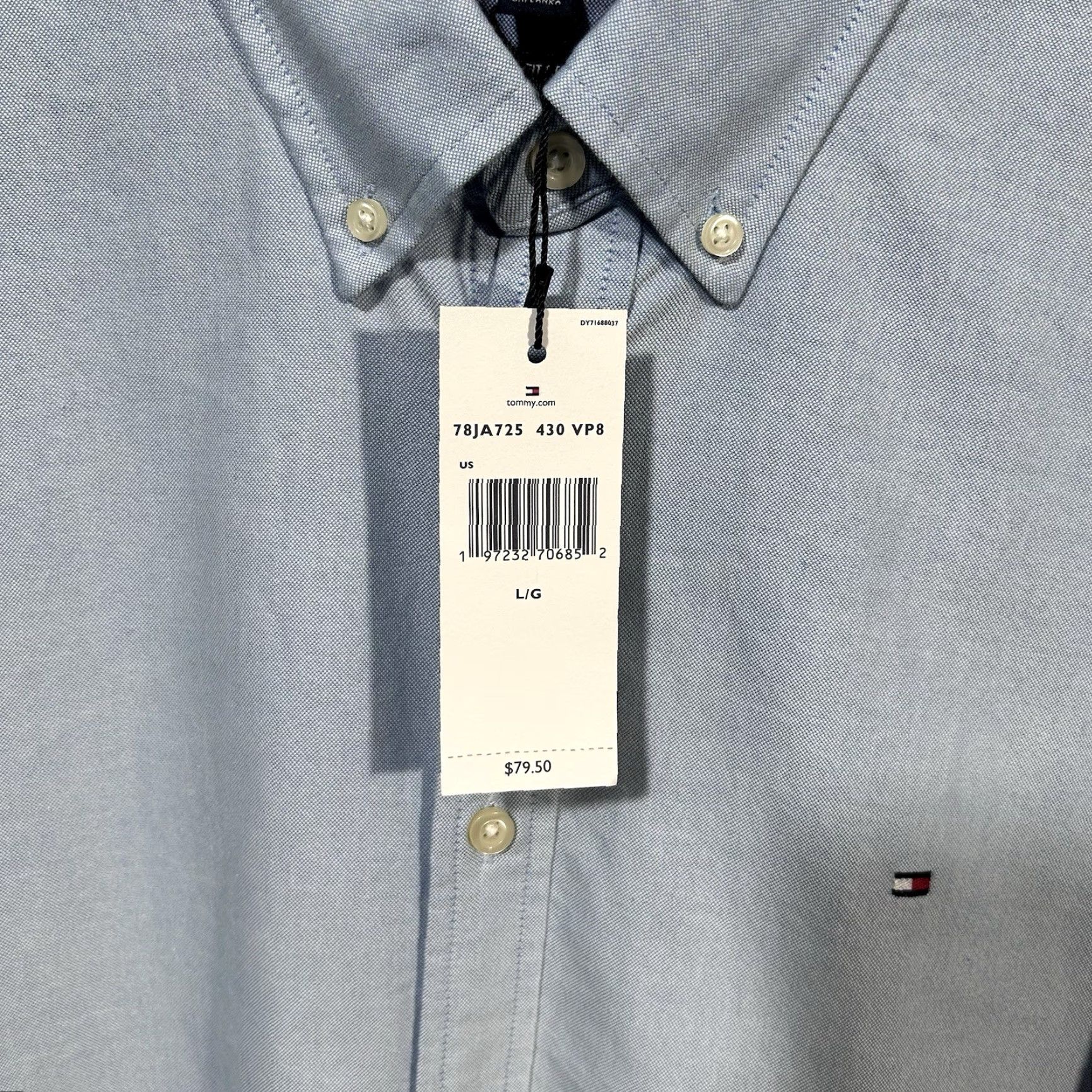 Tommy Hilfiger Tommy Hilfiger Men’s Long Sleeve Shirt L Blue Regular Fit Stretch Fabric Shirt Mens Blue Regular Fit 60s/90s (if applicable) Size US L / EU 52-54 / 3 - 4 Thumbnail