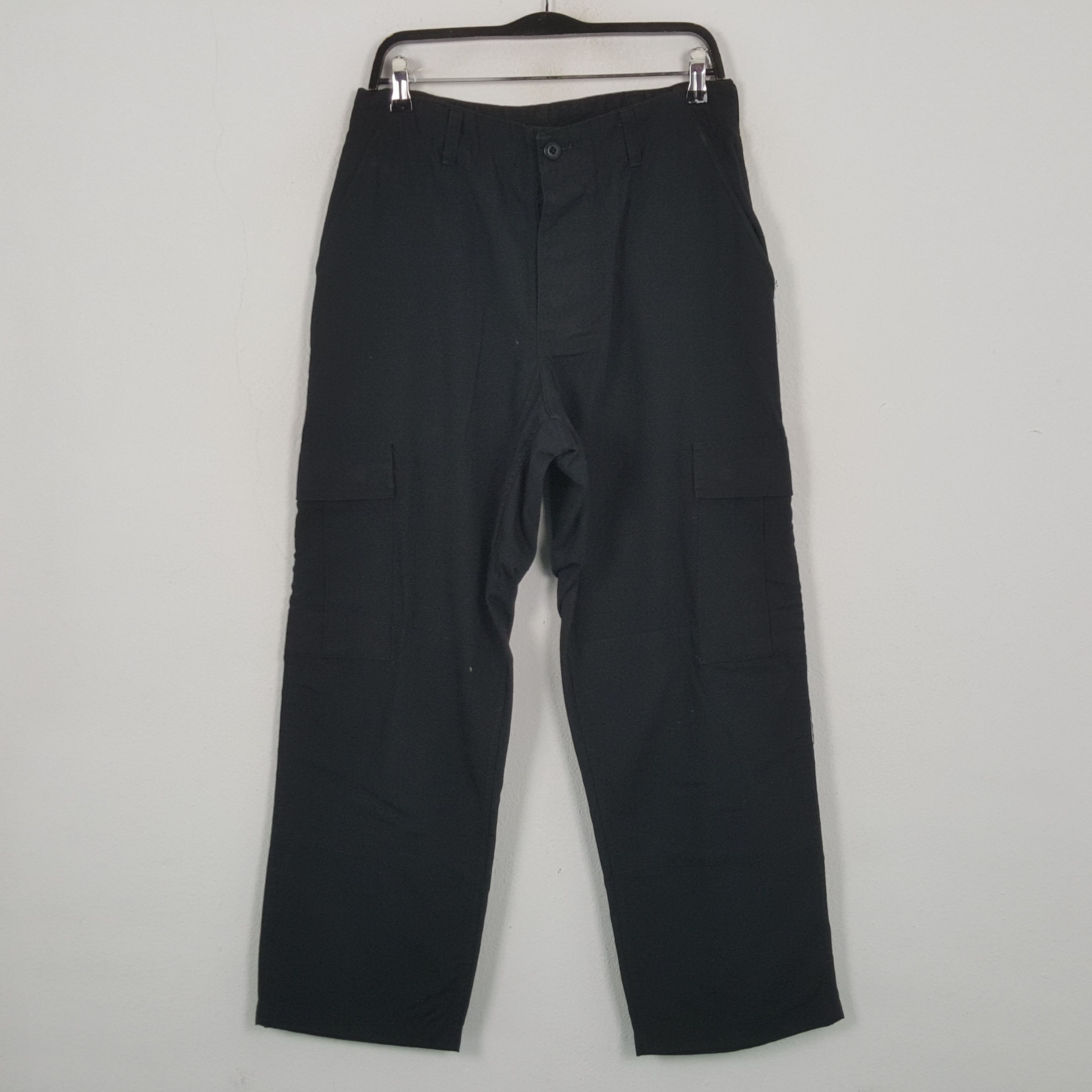 Vintage Black Cargo Style Streetwear Pants RR9 Size US 30 / EU 46 - 1 Thumbnail