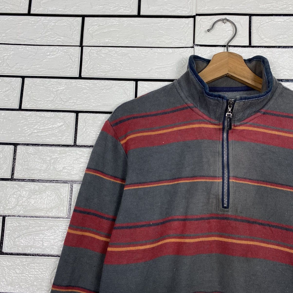 Issey Miyake 📌Vintage Anorak Sweatshirt Simple Life Striped Size US L / EU 52-54 / 3 - 8 Thumbnail