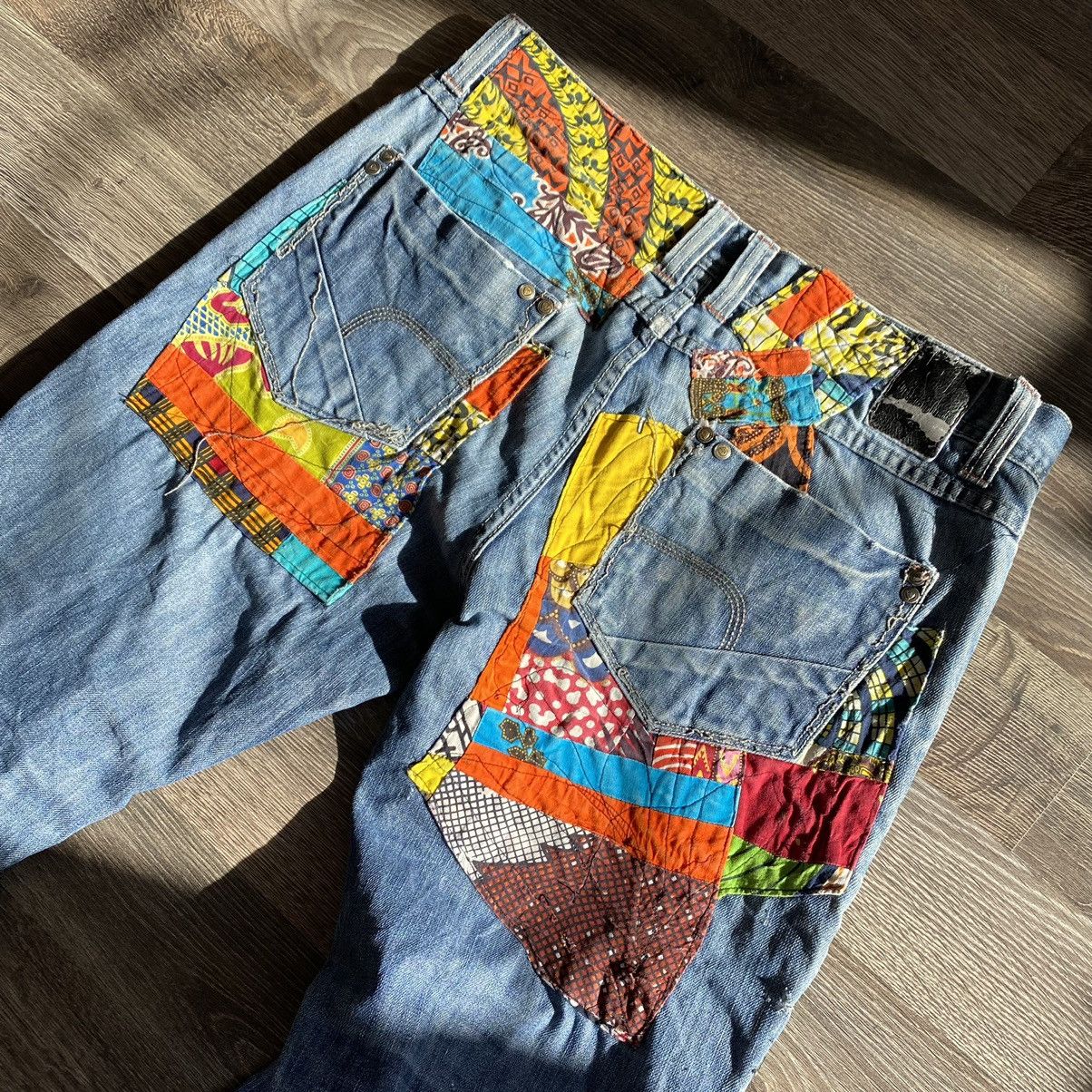 Vintage Custom patch work denim pants Size US 34 / EU 50 - 13 Thumbnail