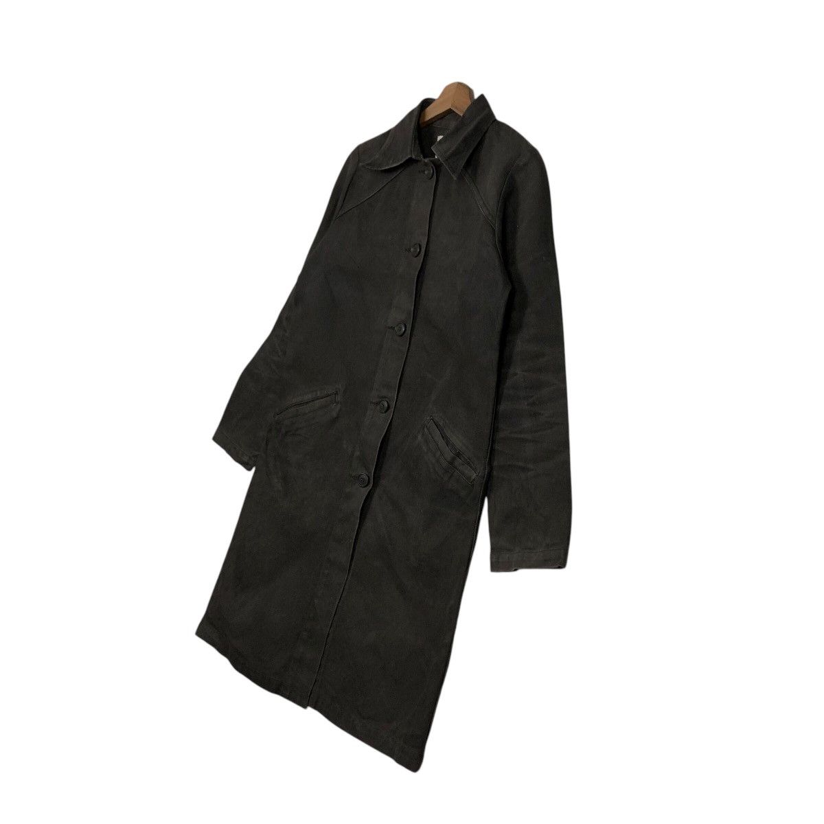 Japanese Brand 📌Vintage Long Jacket Chore Duck Canvas 0000 Made in Japan Size M / US 6-8 / IT 42-44 - 3 Thumbnail
