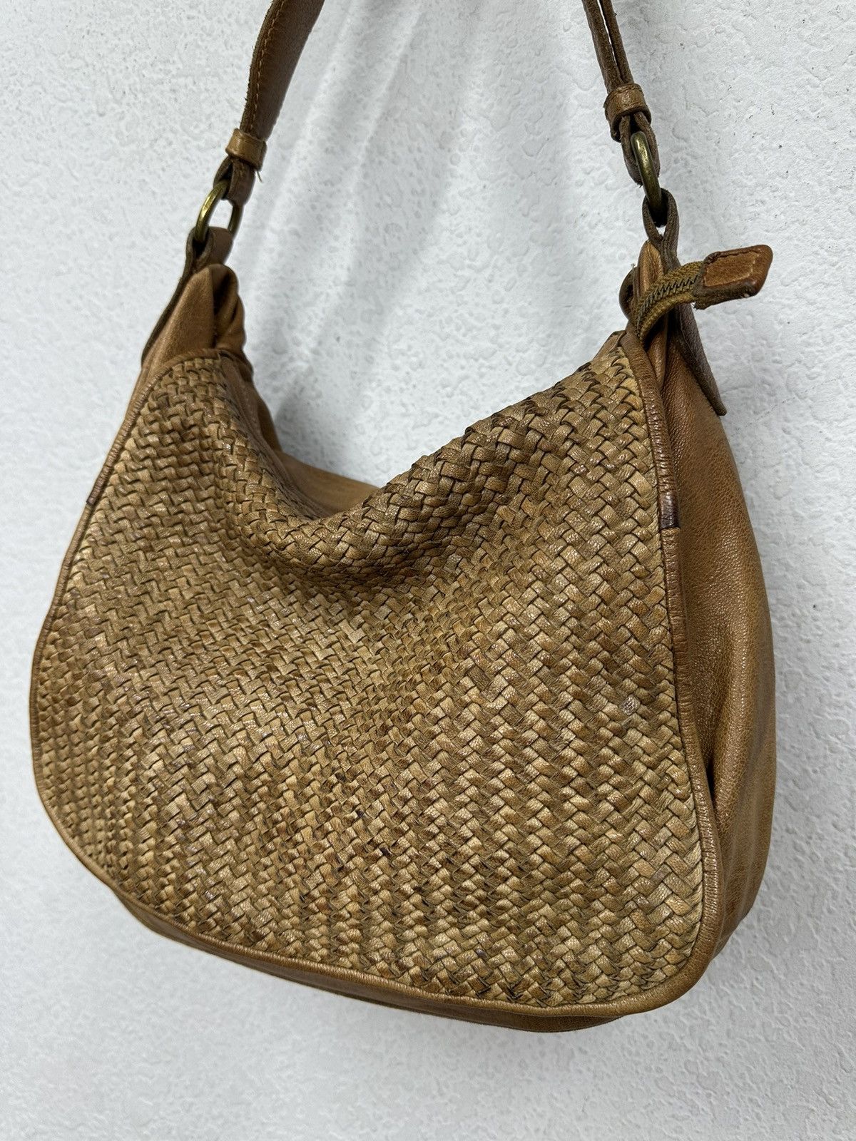 14th Addiction Vintage Leather Bag Hobo Avantgarde AS 98 style western Goa Size ONE SIZE - 5 Thumbnail
