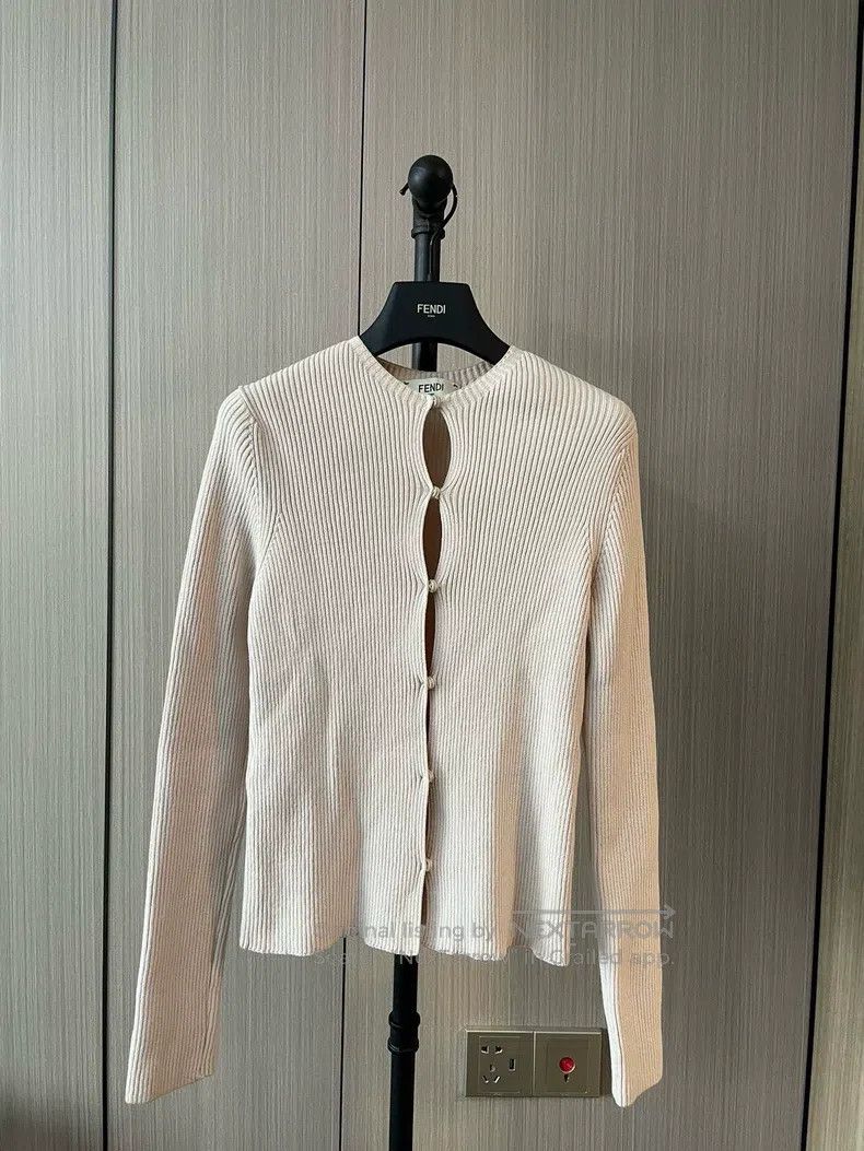 Fendi Fendi The lady's pinkish-white top Size XS / US 0-2 / IT 36-38 - 1 Thumbnail