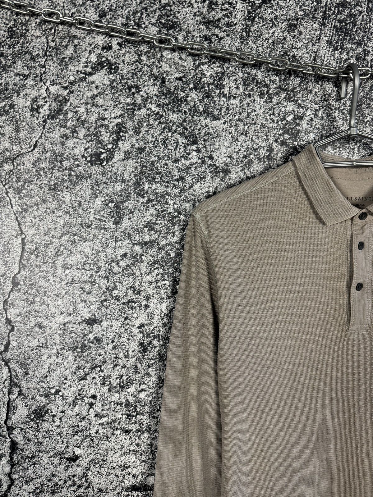 Allsaints Allsaints Clash Long Sleeve Polo Shirt Luxury Cotton Size S Size US S / EU 44-46 / 1 - 3 Thumbnail