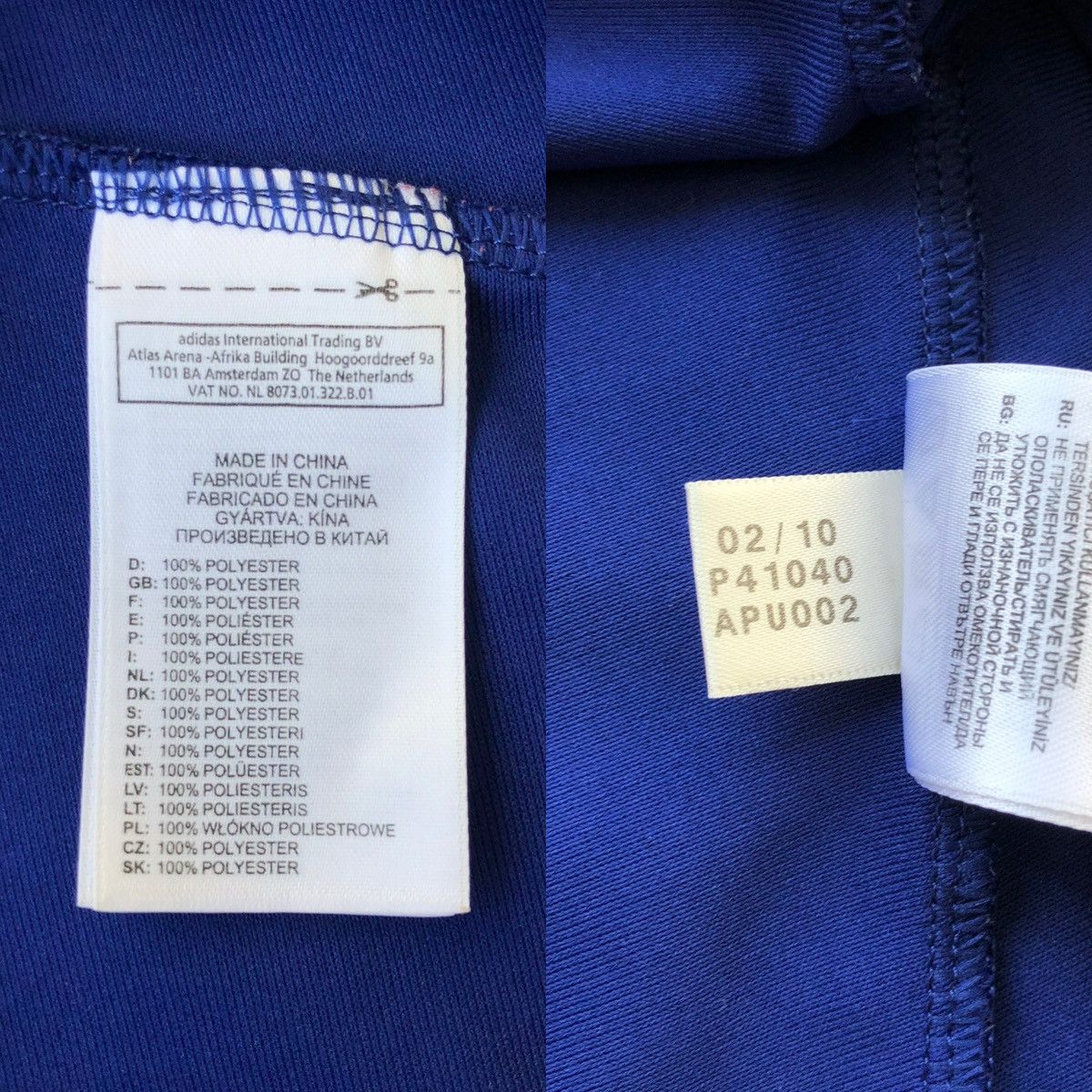 Adidas Adidas France 2009/2011 Home Jersey Blue Rare UEFA FIFA Size US L / EU 52-54 / 3 - 9 Thumbnail