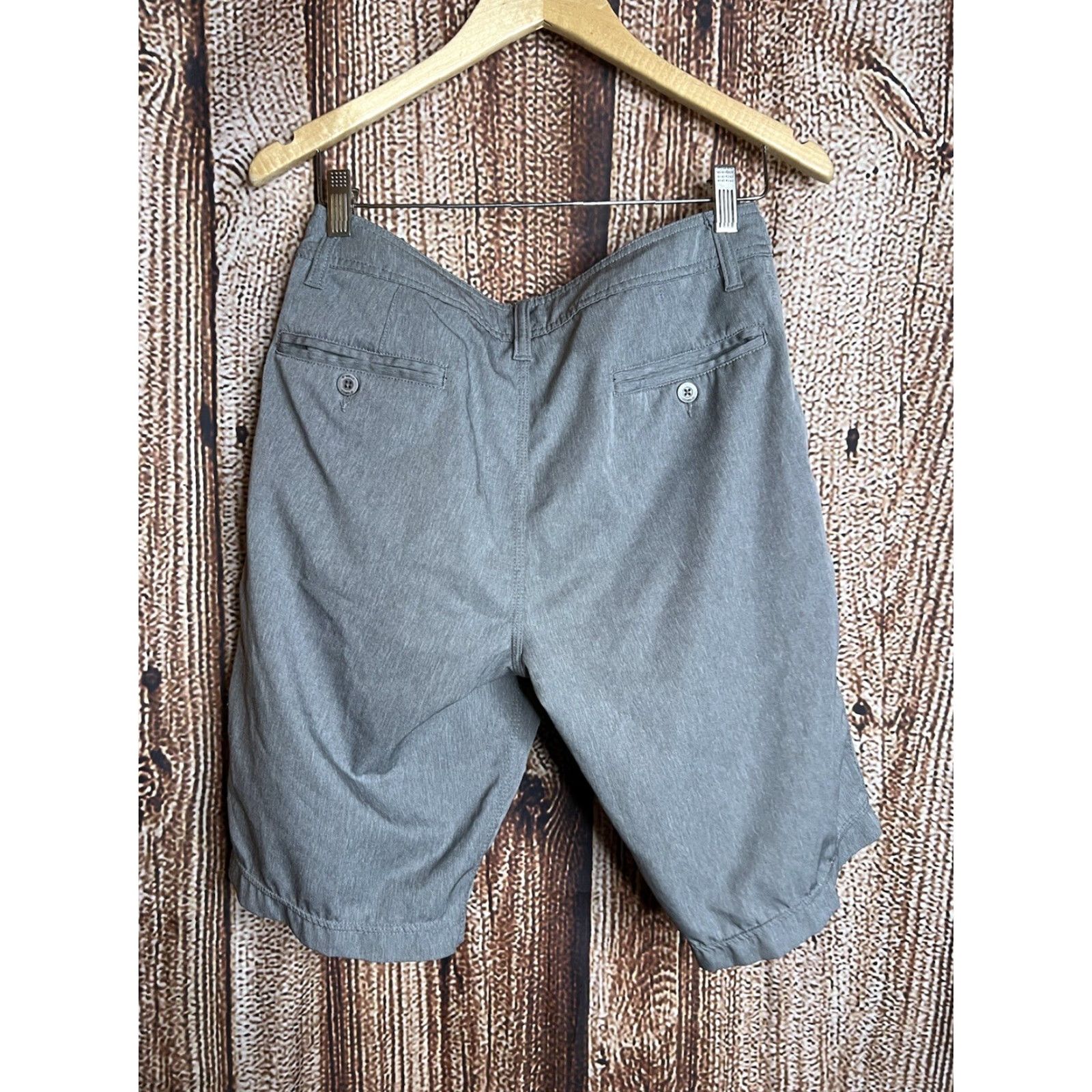 O'Neill O'Neill Shorts Mens 28 Gray Hybrid Travel Work Chino Casual Flat Front Regular Inseam 10 in Gray Pockets Lightweight Machine Washable Summer Mens Size US 28 / EU 44 - 3 Thumbnail