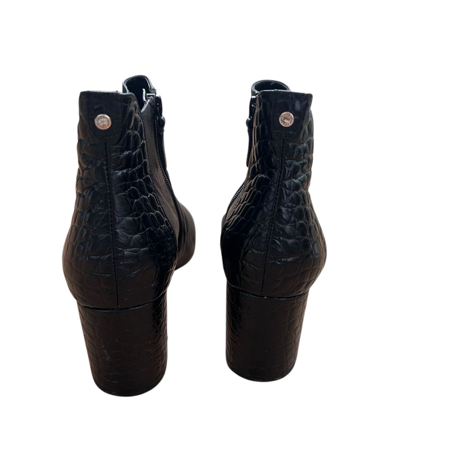 Cole Haan Cole Haan Black Leather Nella Heeled Booties Sz 8.5 Size US 8.5 / IT 38.5 - 5 Thumbnail