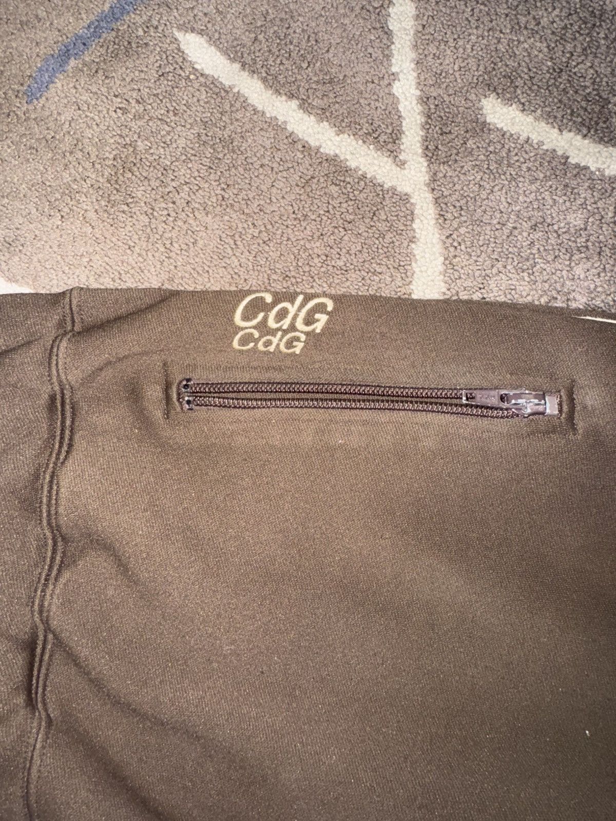 Comme des Garcons Homme × Japanese Brand × Vintage Comme Des Garcons Brown Track Pants Size US 32 / EU 48 - 2 Thumbnail