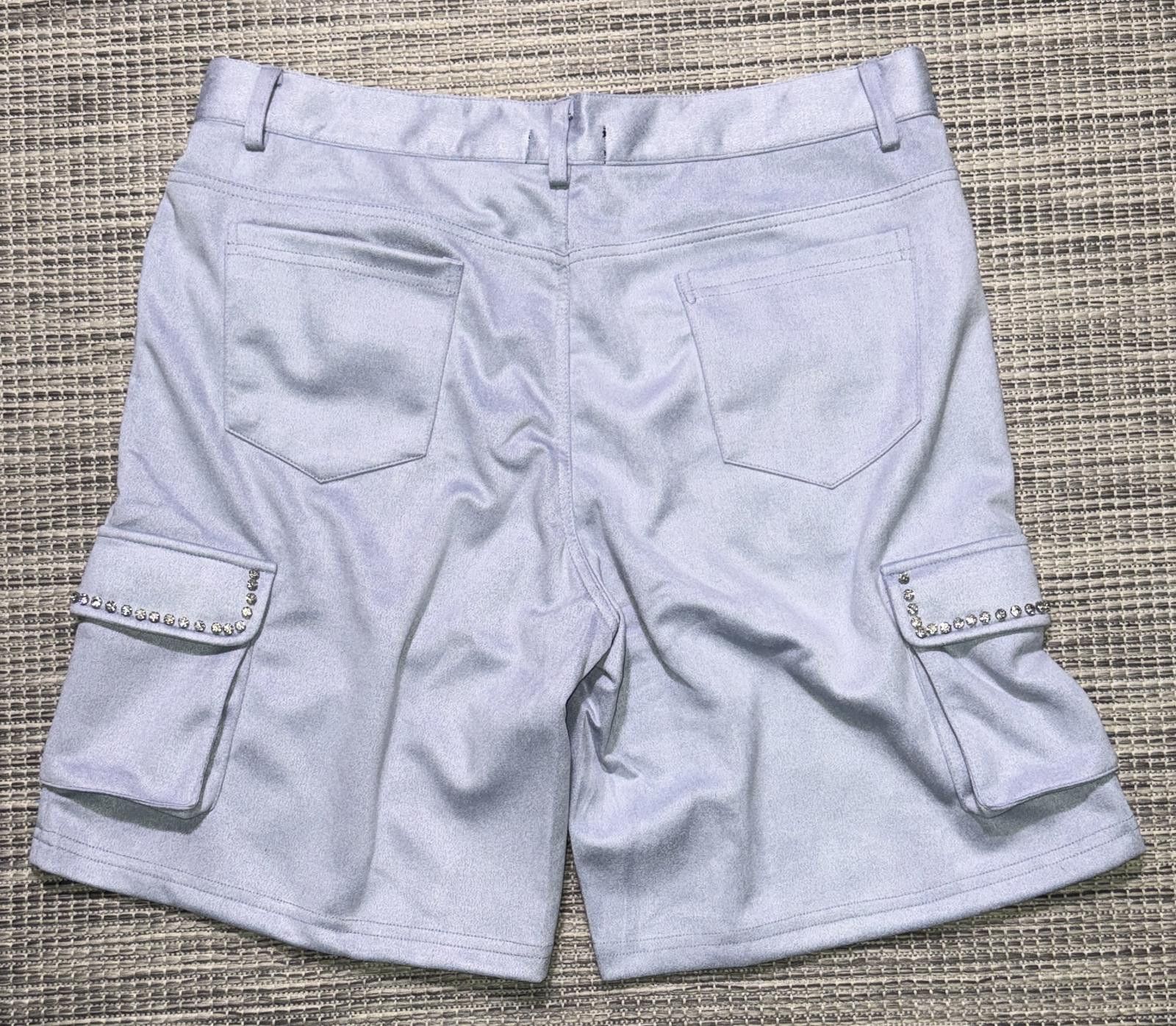 Other Prestige Blue Deerskin Rhinestone Shorts Size US 38 / EU 54 - 3 Thumbnail