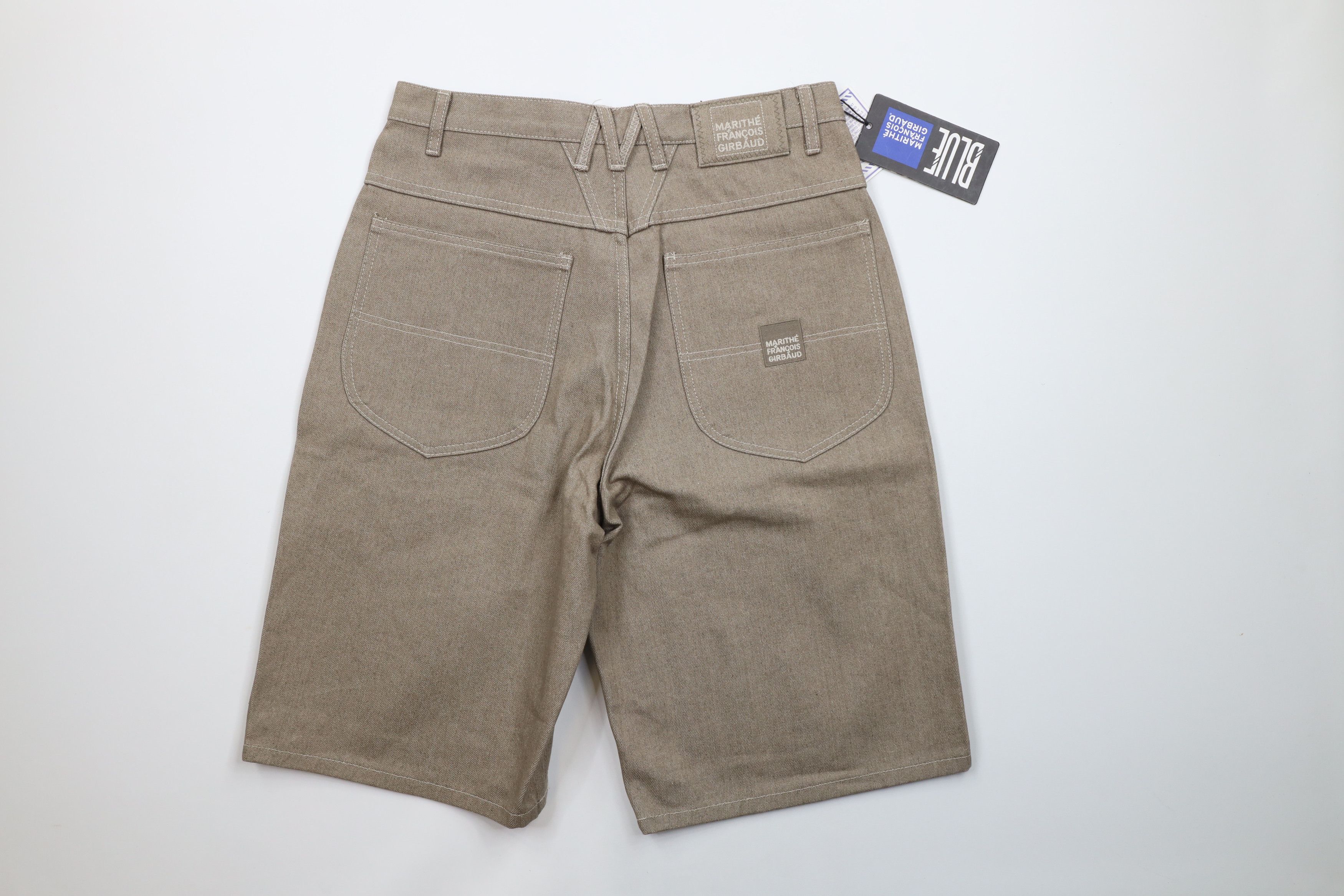 Marithe + Francois Girbaud × Vintage NOS Vintage 90s Marithe Francois Girbaud Denim Jean Short Size US 33 - 7 Thumbnail