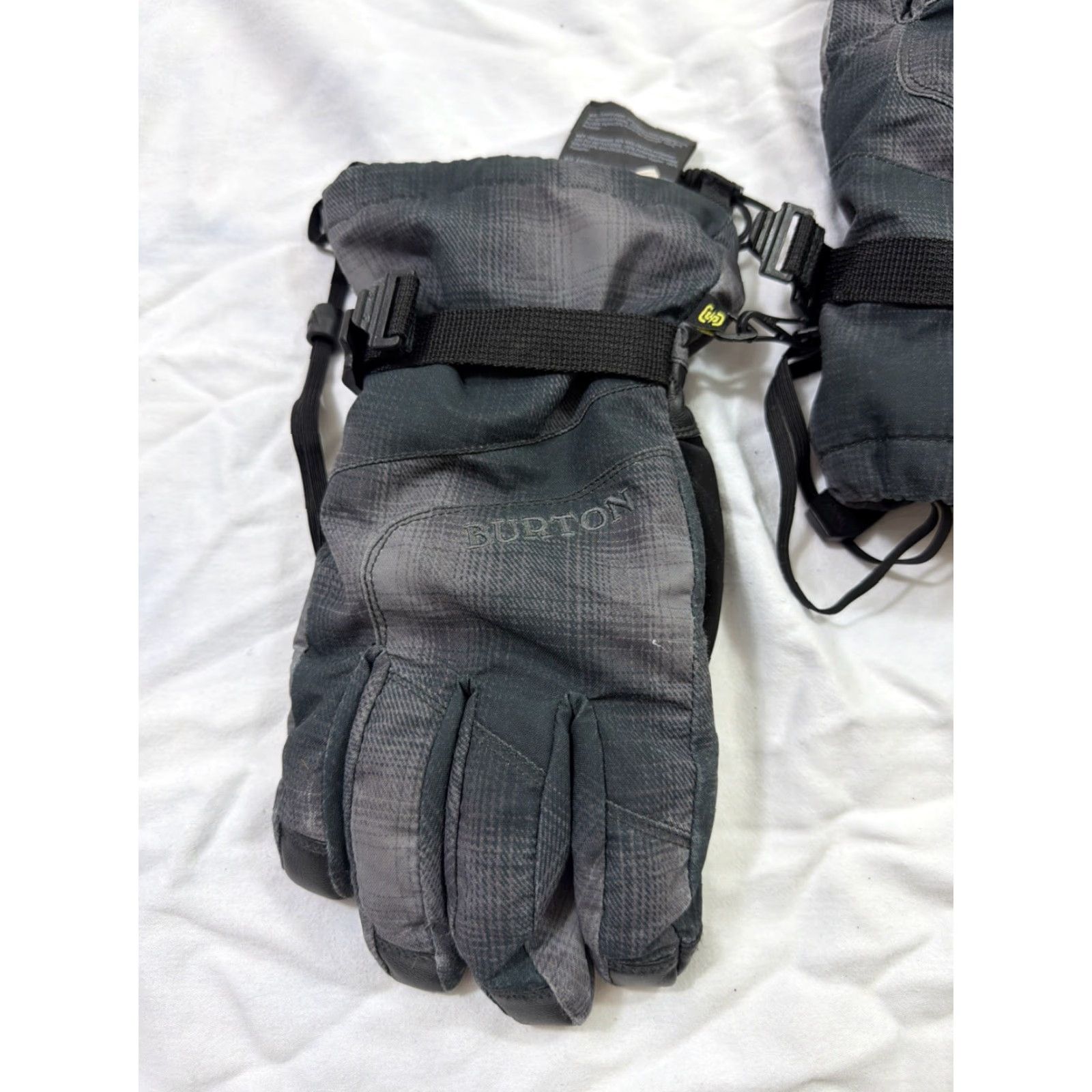 Burton VINTAGE Burton Men’s Small Gray Snowboarding gloves Gray Polyester Nylon Faux Leather Size ONE SIZE - 2 Thumbnail