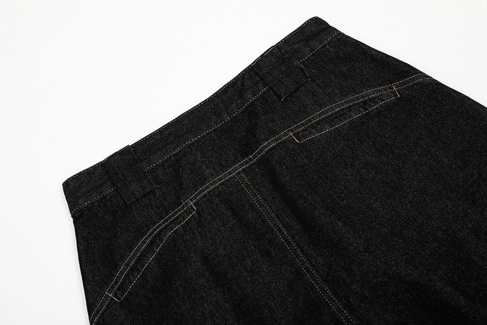 Jean Men's high street versatile loose wide-leg jeans Size US 32 / EU 48 - 5 Thumbnail