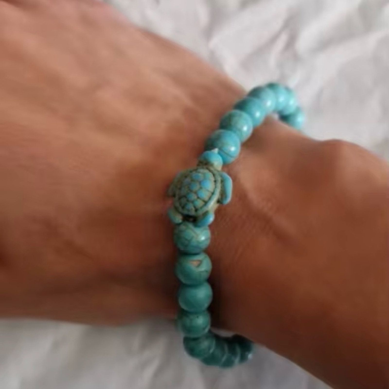 Other Turquoise Sea Turtle Beaded Bracelet for Man and Women Size ONE SIZE - 2 Thumbnail