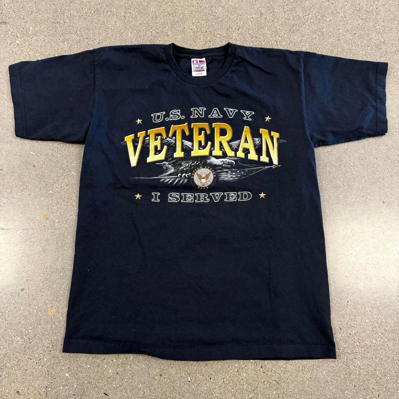 Designer Vtg Bayside U.S. Navy Veteran T-Shirt L Mint Size US L / EU 52-54 / 3 - 1 Thumbnail