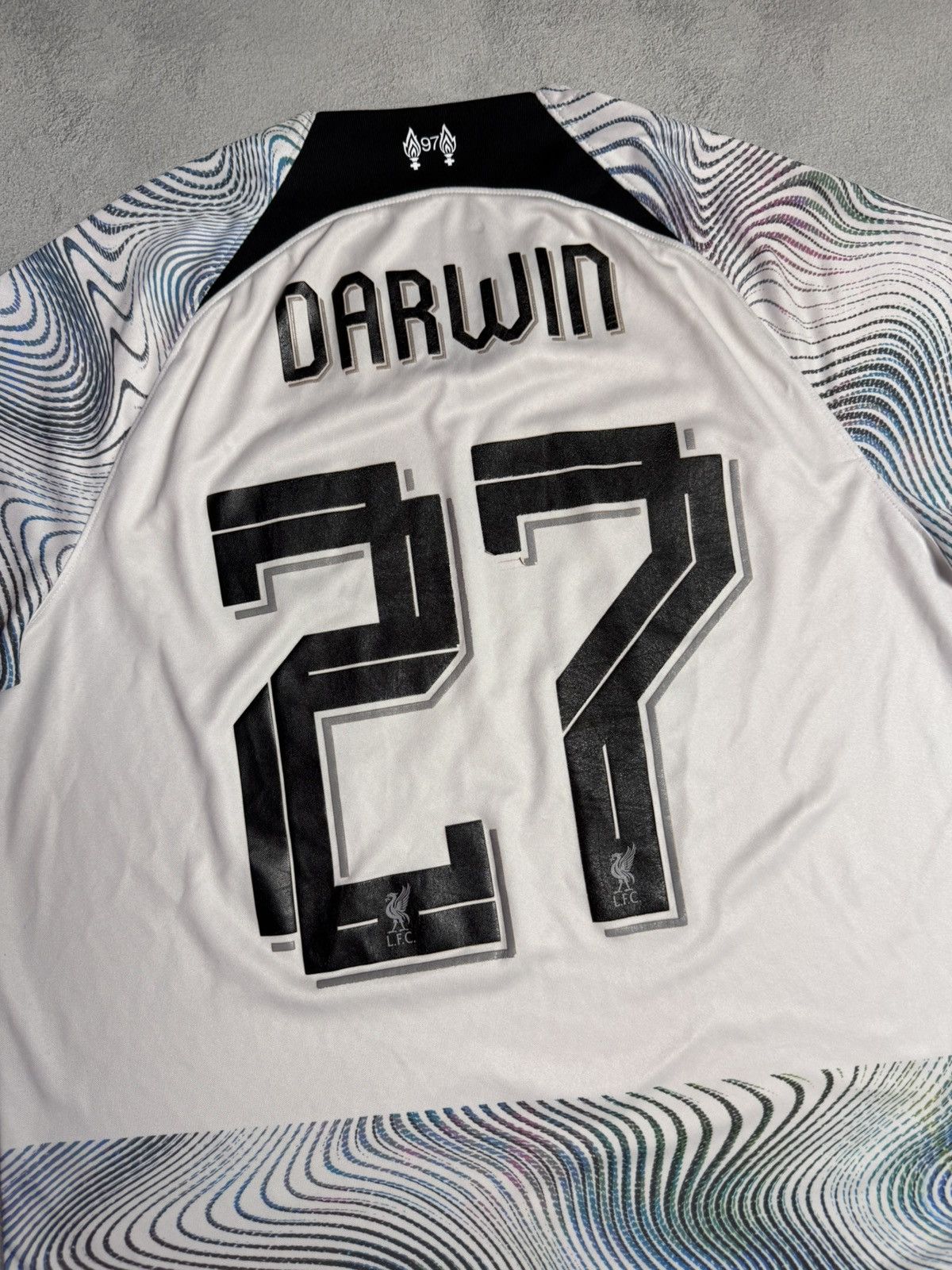 Nike Liverpool 2022 2023 Away Shirt Soccer Jersey Nike #27 Darwin Size US L / EU 52-54 / 3 - 8 Thumbnail