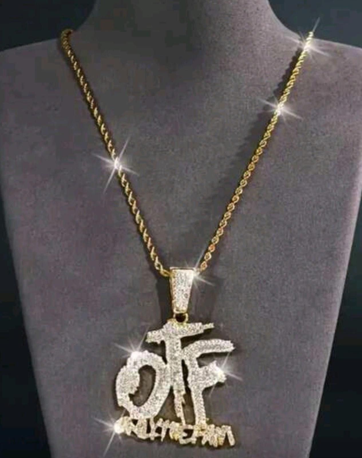 The Unbranded Brand OTF (Chain)-(Gold)-(Hip Hop)-(New)-(Zirconia)-$45.00 Size ONE SIZE - 7 Thumbnail