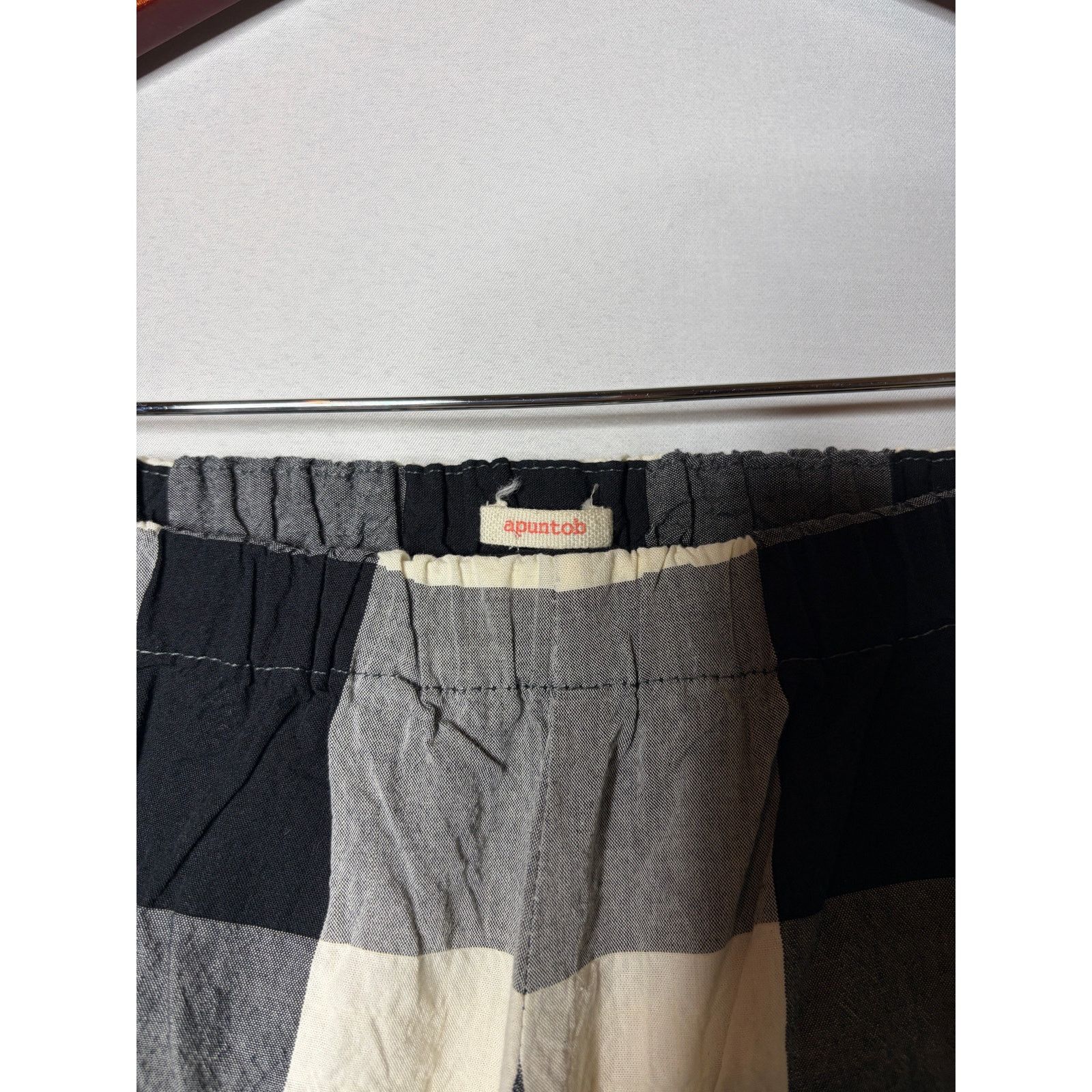 Comme des Garcons × Other Apuntob black white check balloon cropped trousers sz 0 XS Size 24" / US 00 / IT 34 - 3 Thumbnail