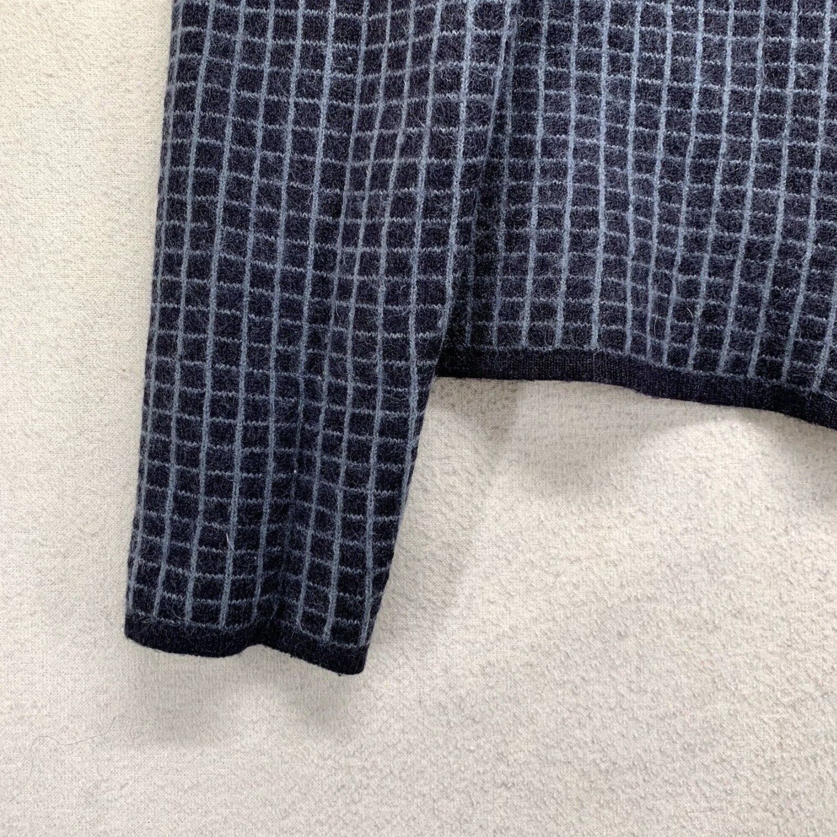 Vintage VINTAGE Amanda Smith Sweater Full Zip Jumper Argyle Blue Squares 80s 90s Preppy Slim XS Womens Dress Knit Wool-Acrylic Size XS / US 0-2 / IT 36-38 - 7 Thumbnail
