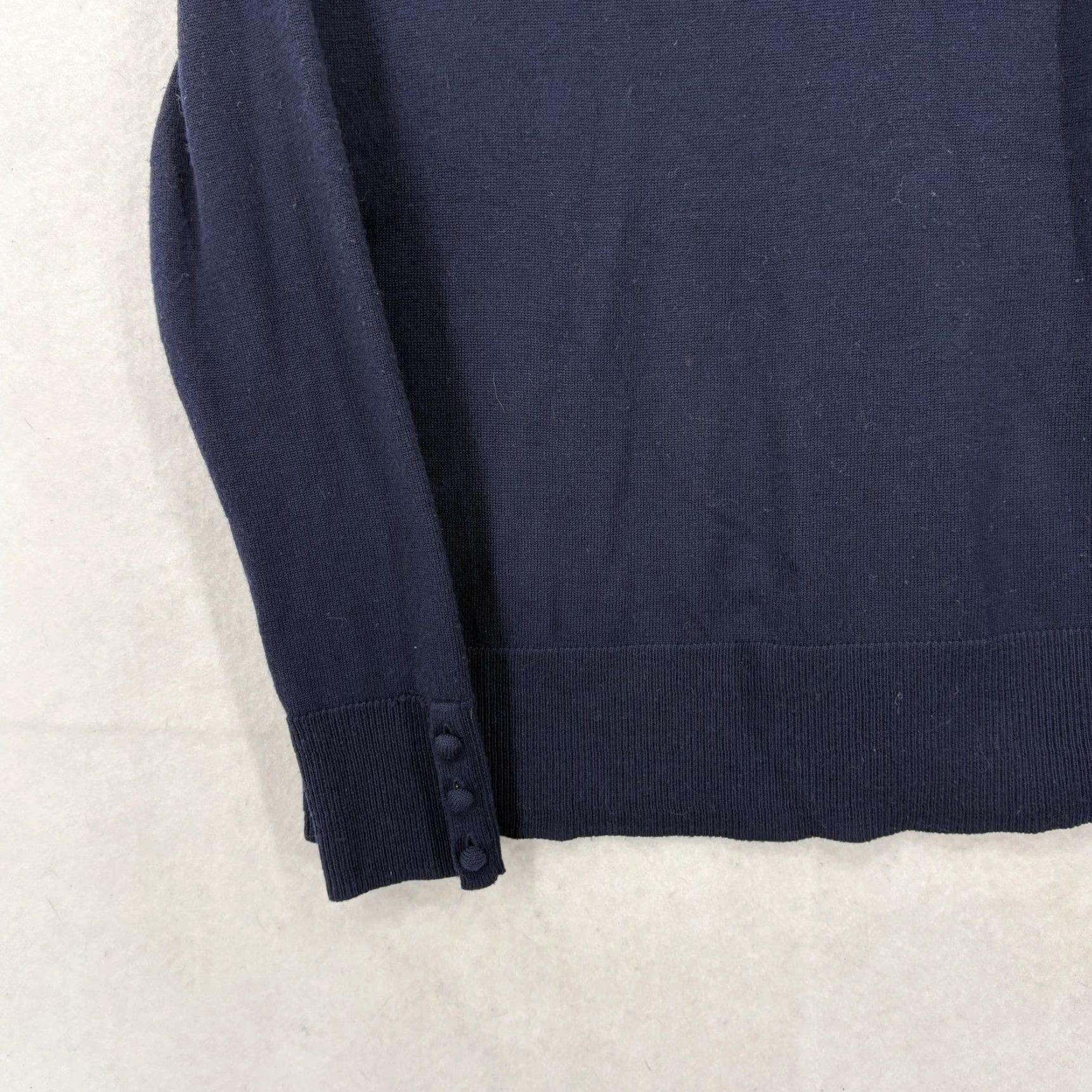 Talbots Talbots Sweater Womens Small Blue 100% Merino Wool Cowl Neck Knit Pullover Cozy Size S / US 4 / IT 40 - 3 Thumbnail