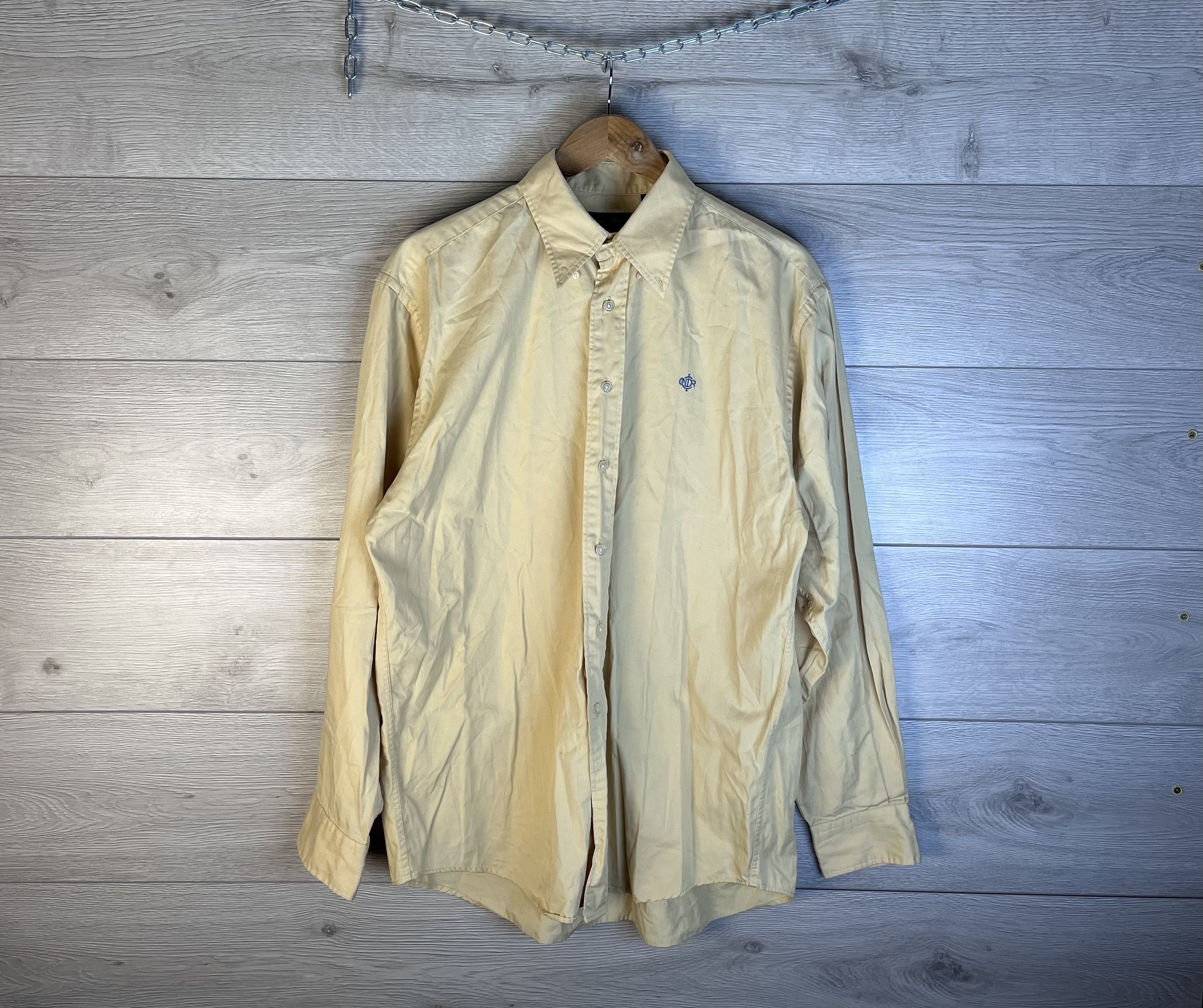 Other Vintage Button Down Shirt Christian Dior Monsievr size L Size US L / EU 52-54 / 3 - 1 Thumbnail