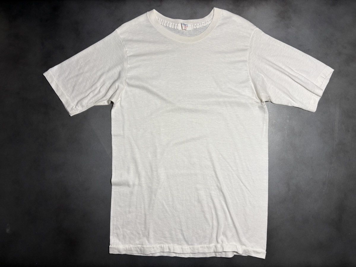 Vintage 1970s Vintage Blank Tee 1980s Stanfields Thrashed Distressed Size US M / EU 48-50 / 2 - 12 Thumbnail