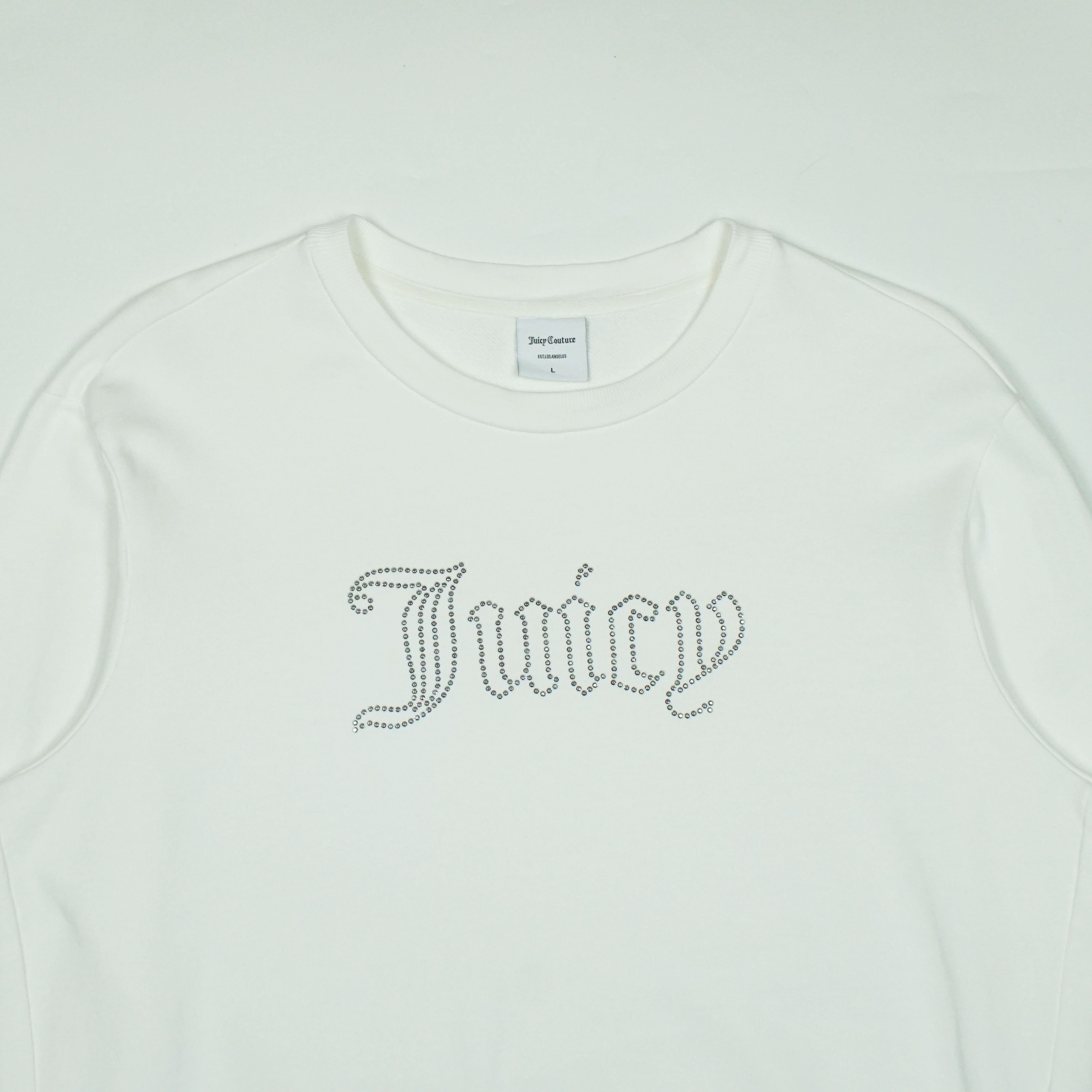 Juicy Couture *NoTariff Juicy Couture Rhinestone Sweatshirt Size L / US 10 / IT 46 - 2 Thumbnail