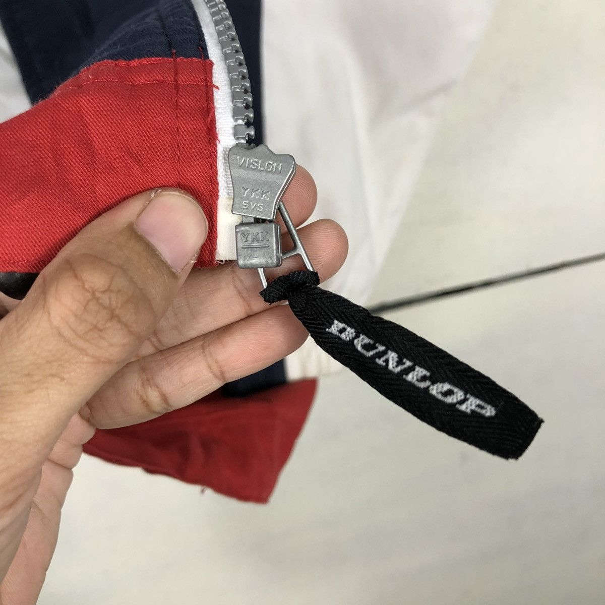 Japanese Brand 🔥VINTAGE ZIPPER LIGHT JACKET RACING DUNLOP BIG LOGO Size US L / EU 52-54 / 3 - 18 Thumbnail
