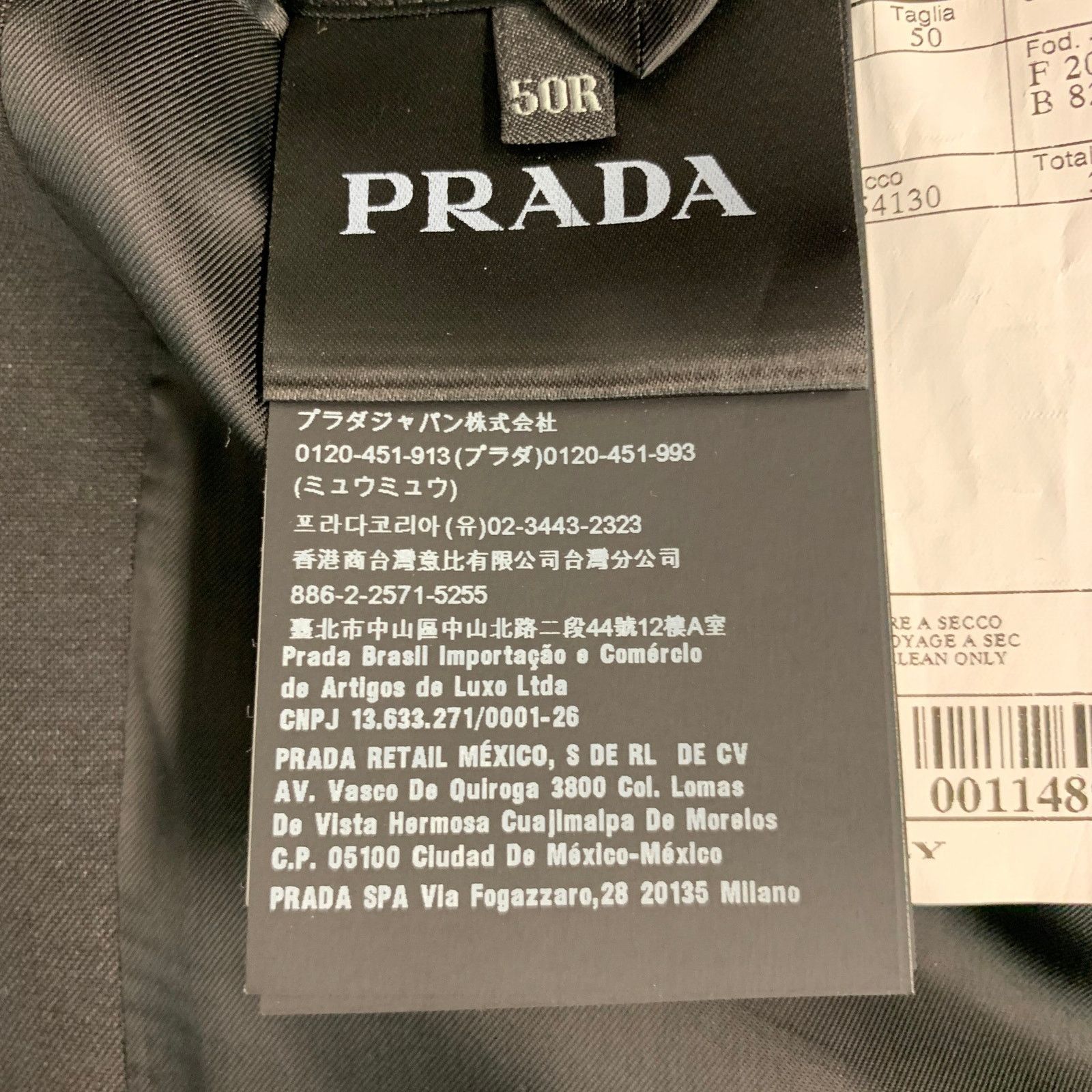 Prada PRADA Size 40 Black Mohair Wool Notch Lapel Sport Coat Size 40R - 5 Thumbnail