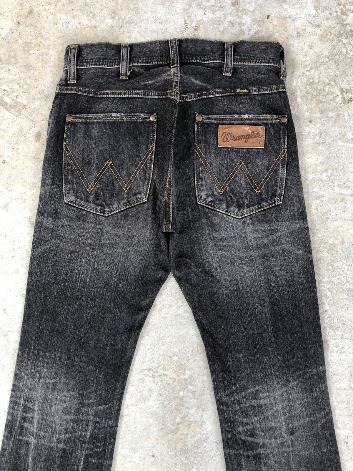 If Six Was Nine Wrangler Flared Jeans Bootcut Distressed Jeans Size US 30 / EU 46 - 8 Thumbnail