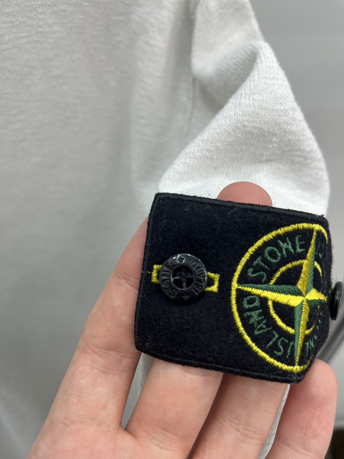 Stone Island Stone Island V-neck Linen Knit Long Sleeve Sweater Size US L / EU 52-54 / 3 - 7 Thumbnail