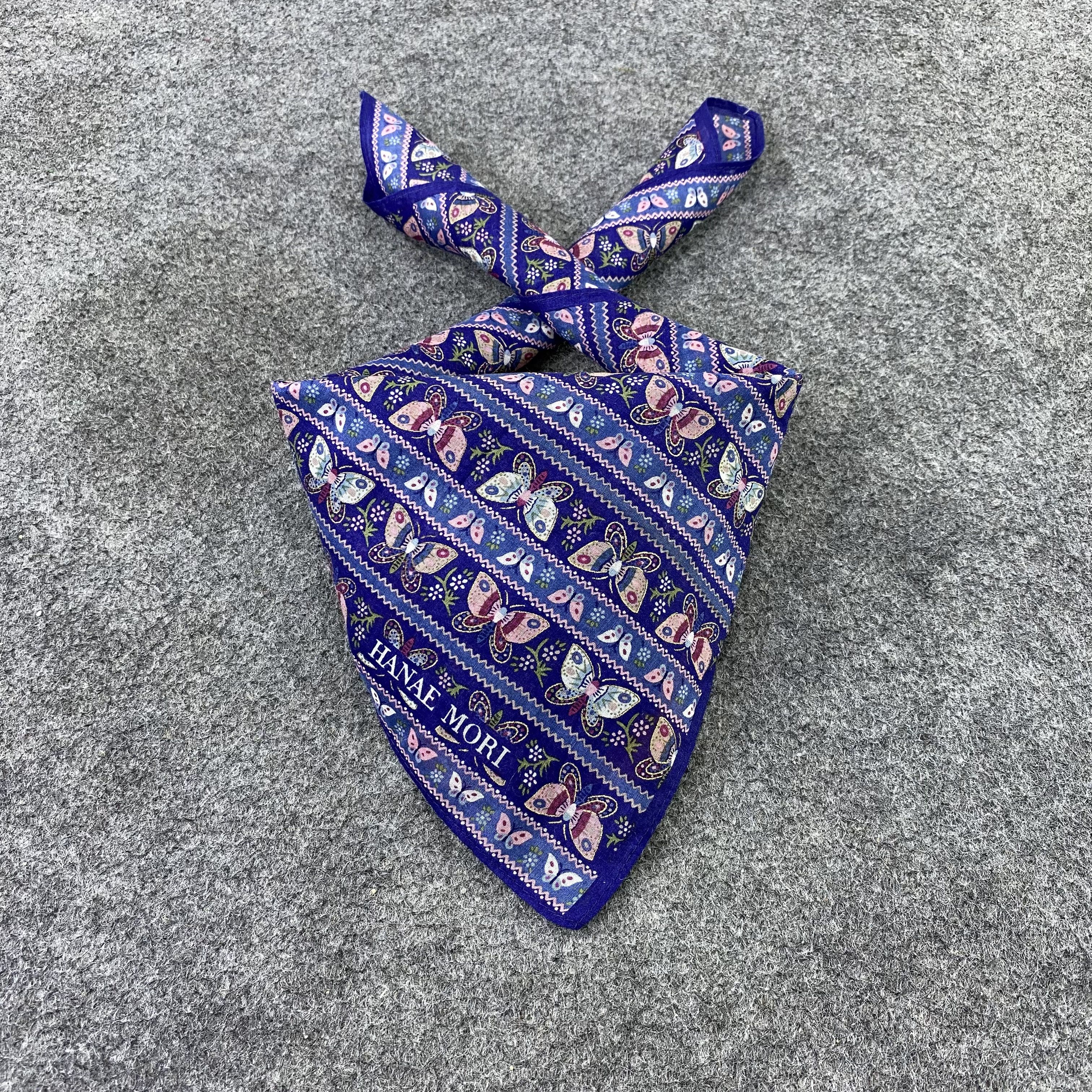 Hanae Mori Hanae Mori Handkerchief Neckerchief Bandana -B544 Size ONE SIZE - 2 Thumbnail