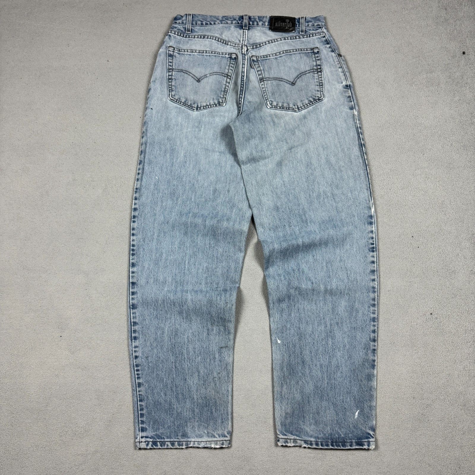 Levi's Vintage Clothing VTG Levi's SilverTab Jeans W33 L34 Paint Splatter Baggy Size US 33 - 3 Thumbnail