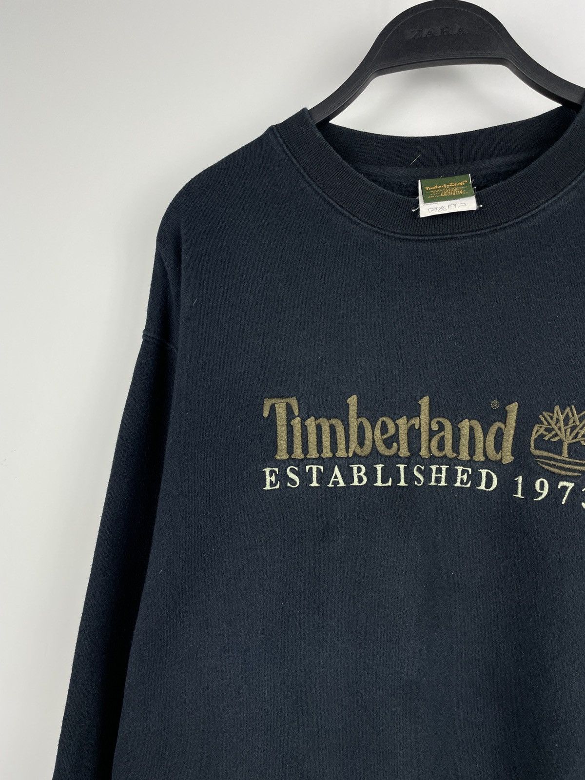 Timberland × Vintage Vintage Y2K Timberland Big Logo Hype Streetwear Sweatshirt Size US XL / EU 56 / 4 - 2 Thumbnail