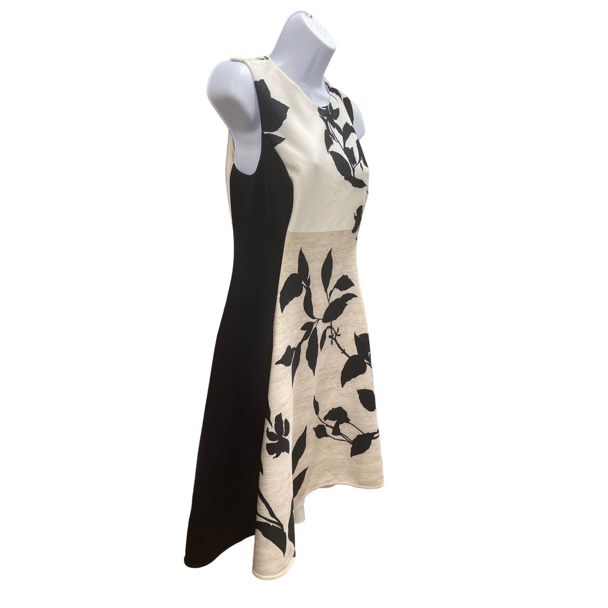 DKNY DKYN Women's Black White Dress Above Knee Sleeveless Size 4 Size S / US 4 / IT 40 - 3 Thumbnail
